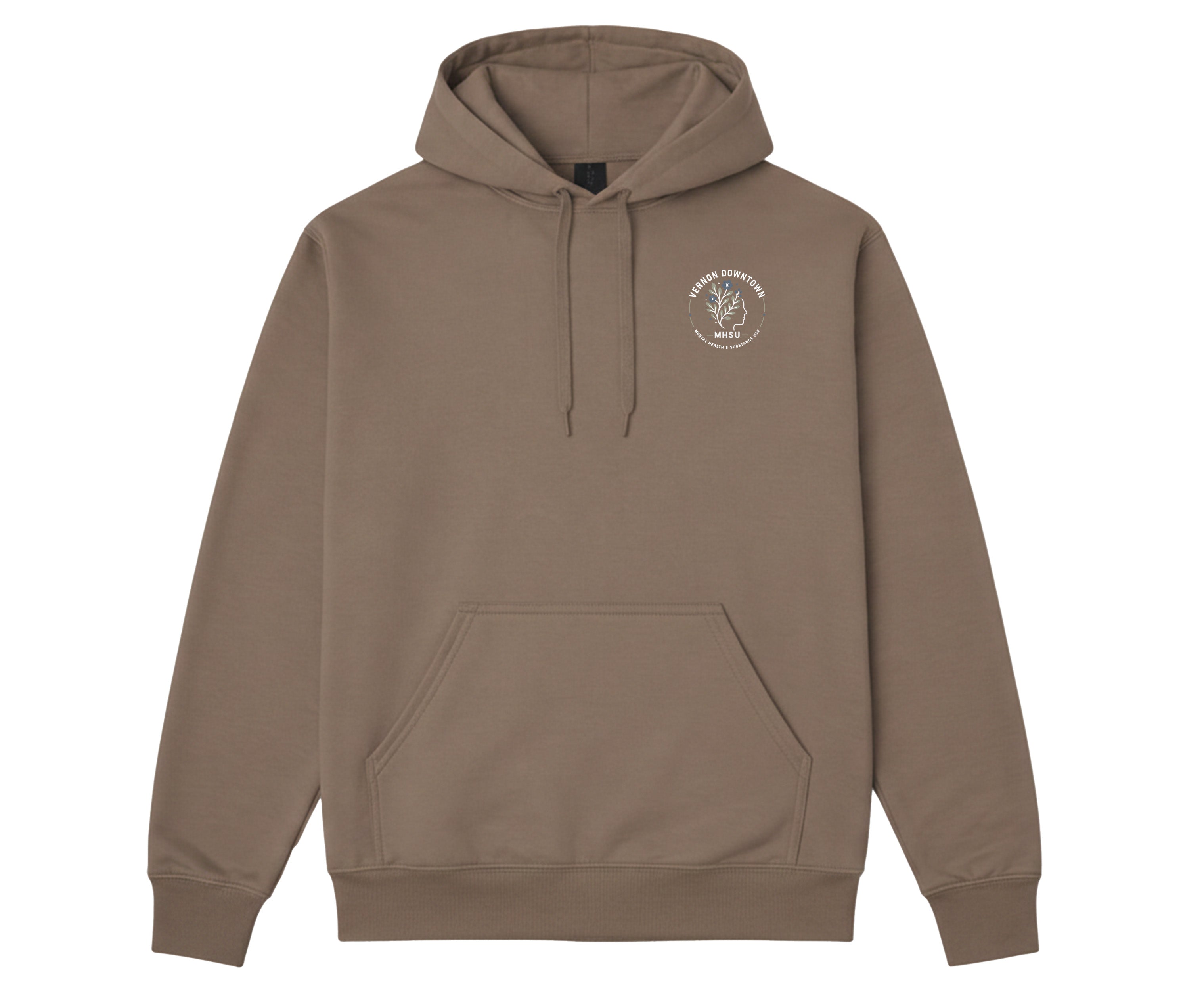 Vernon Downtown Mental Health & Substance Use - Round 2 - SoftTouch Hooded Sweatshirt
