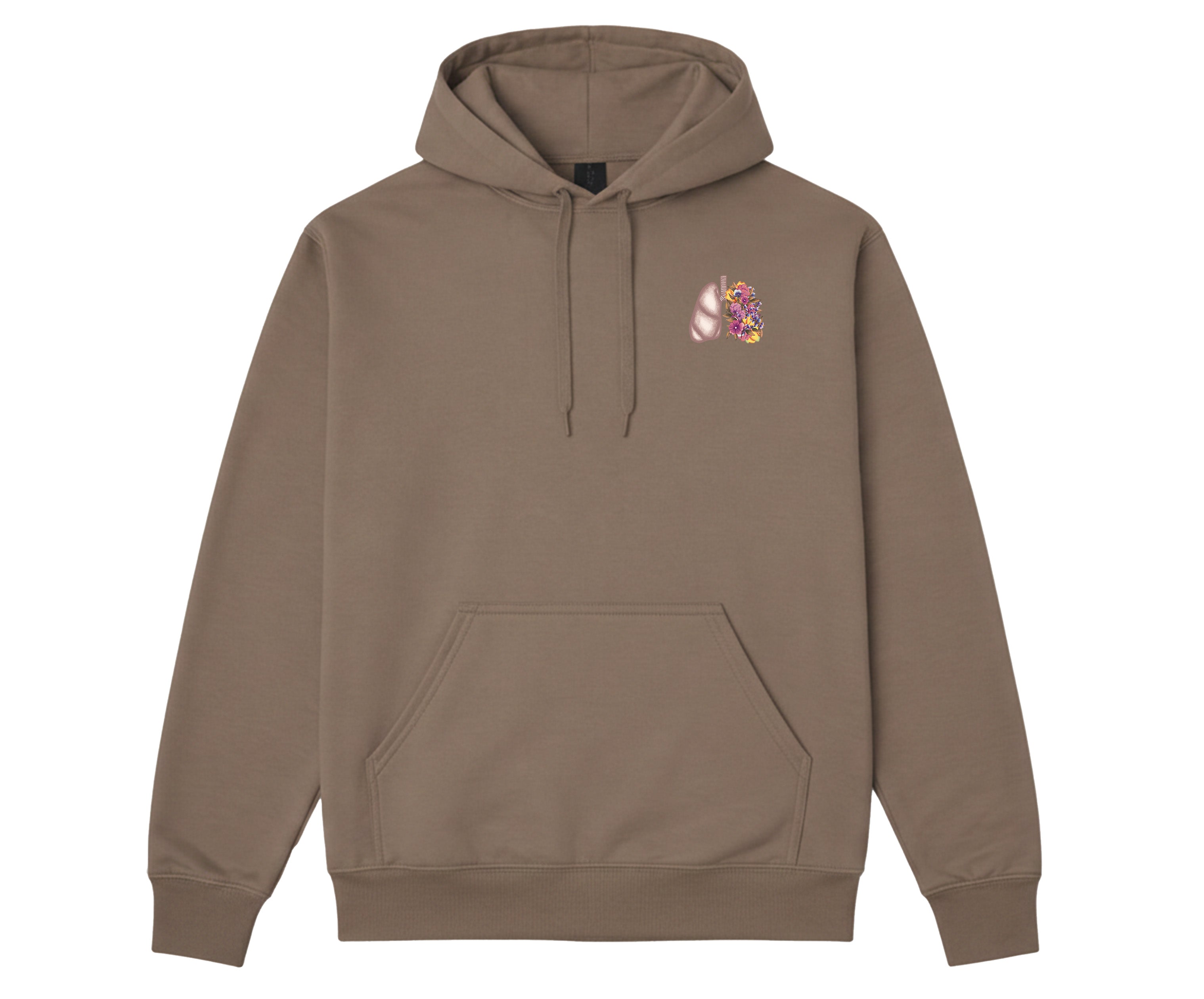 Floral Sketch - SoftTouch Hooded Sweatshirt