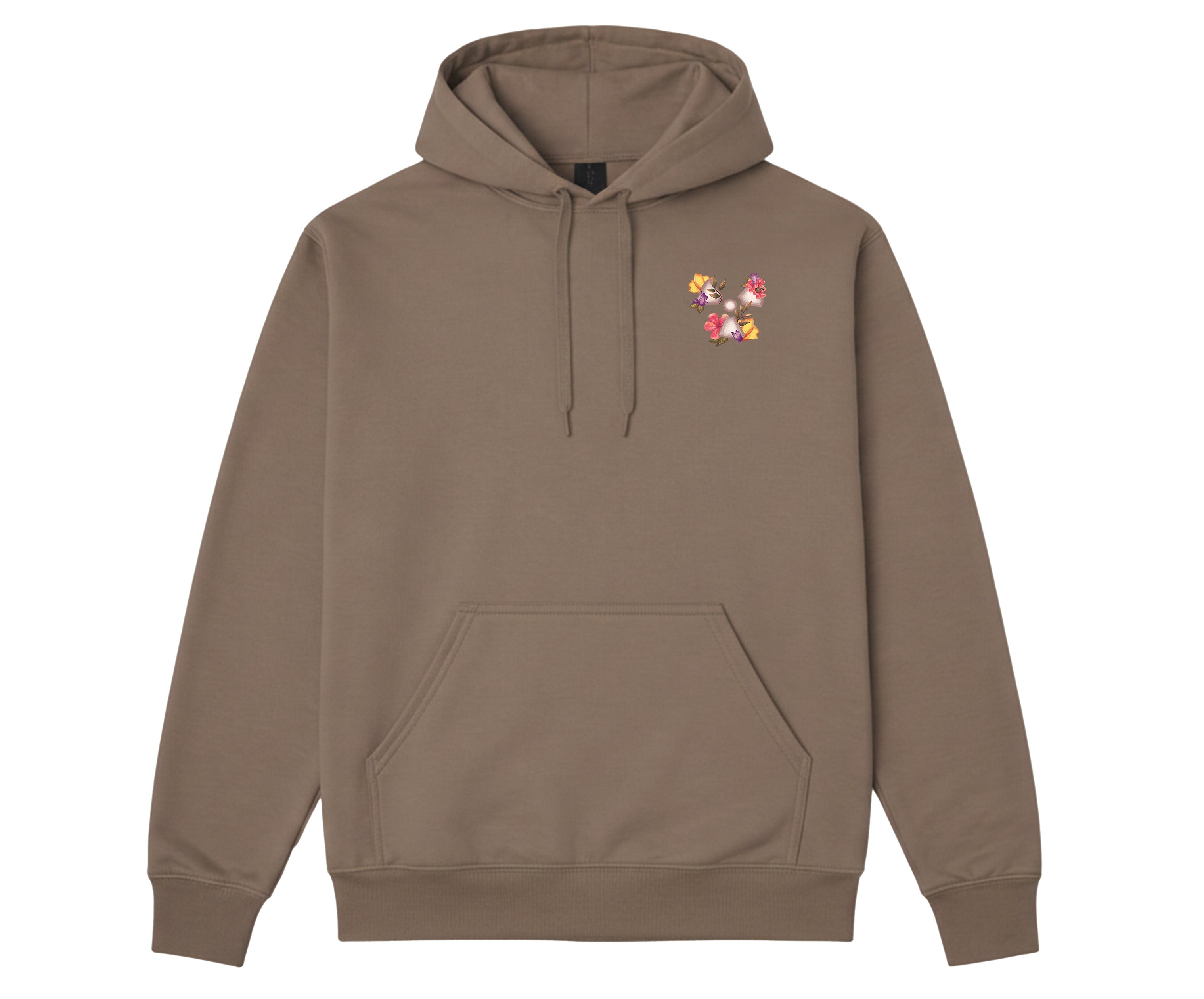 Floral Sketch - SoftTouch Hooded Sweatshirt
