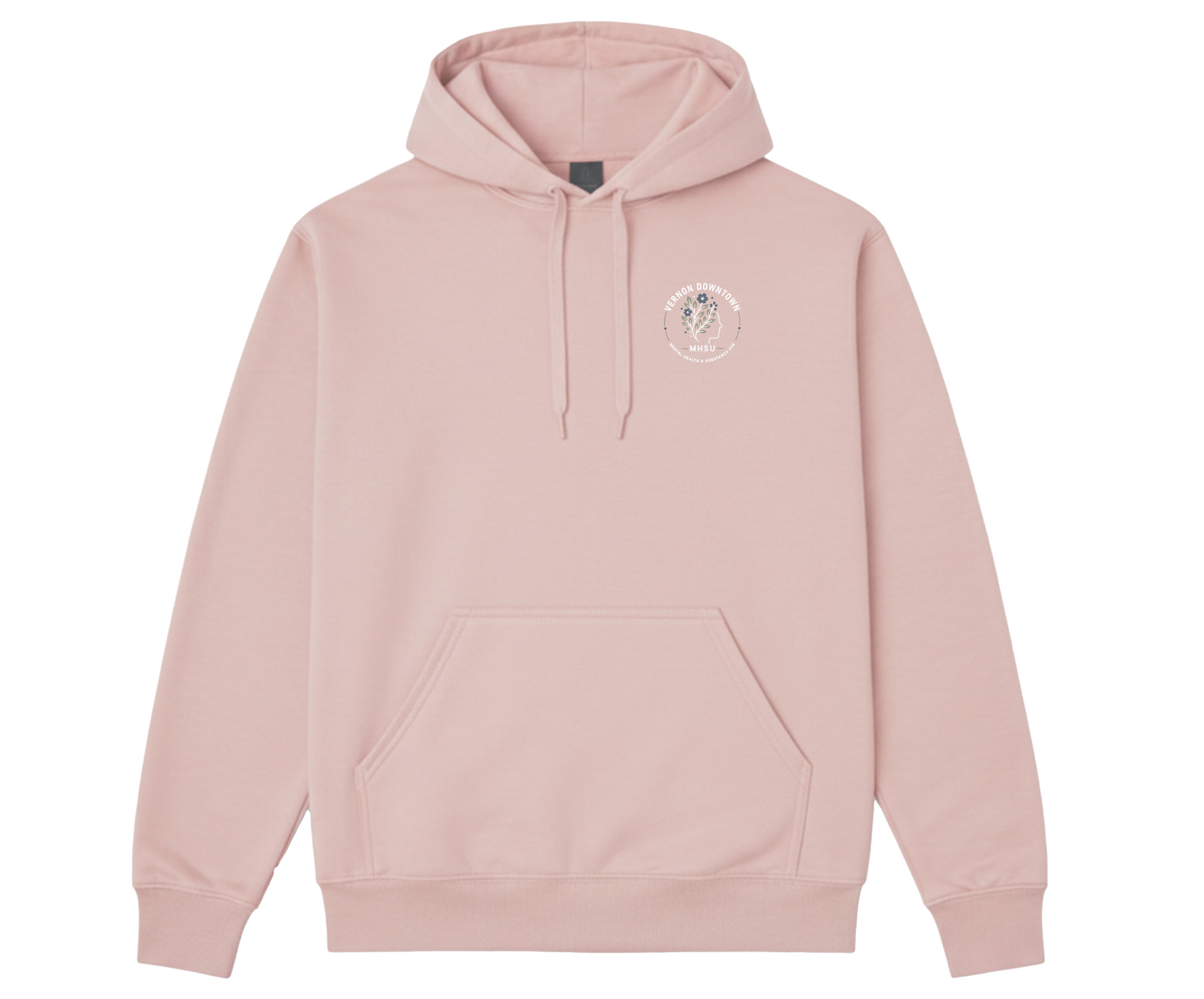 Vernon Downtown Mental Health & Substance Use - Round 2 - SoftTouch Hooded Sweatshirt