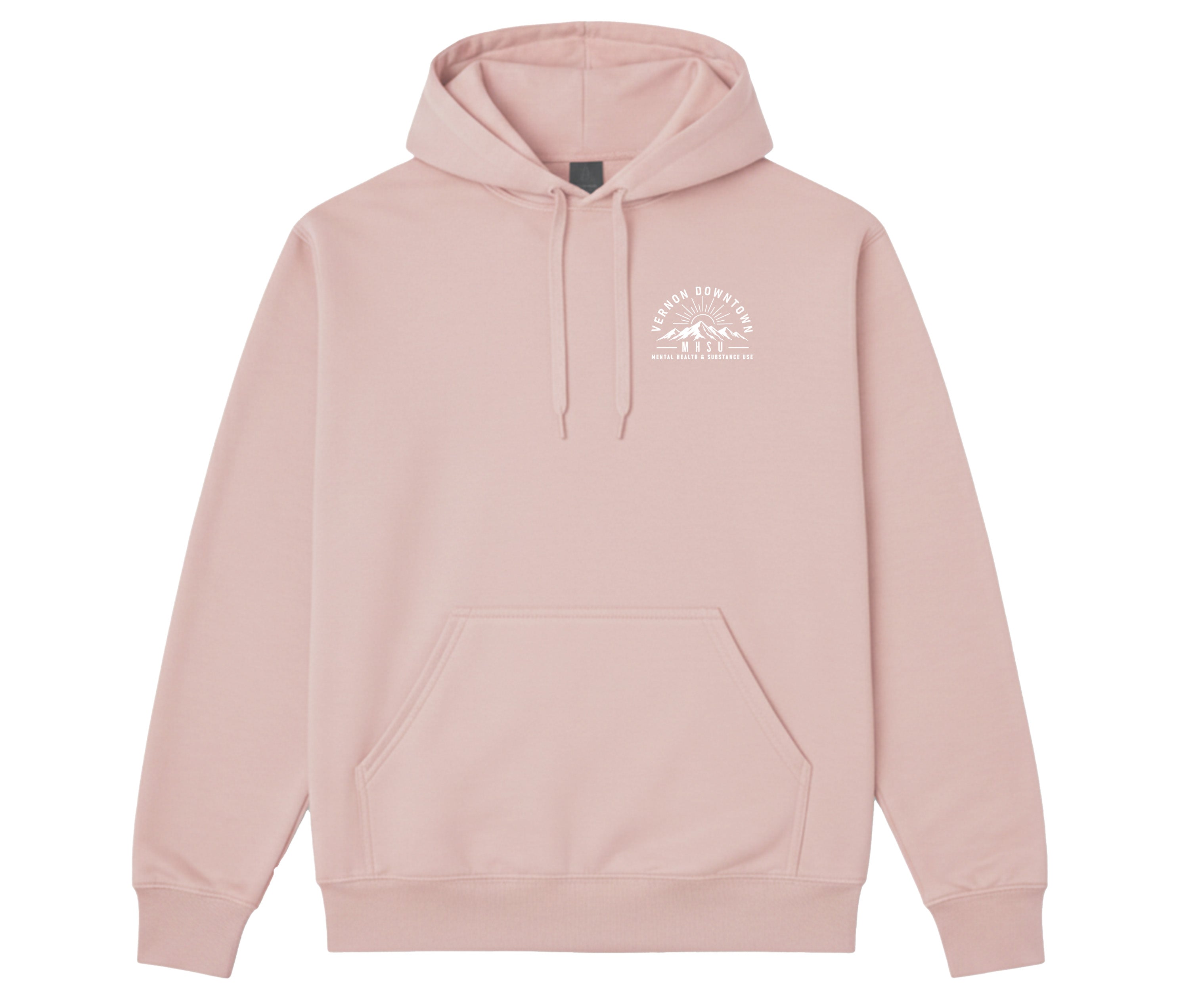 Vernon Downtown Mental Health & Substance Use - Round 2 - SoftTouch Hooded Sweatshirt