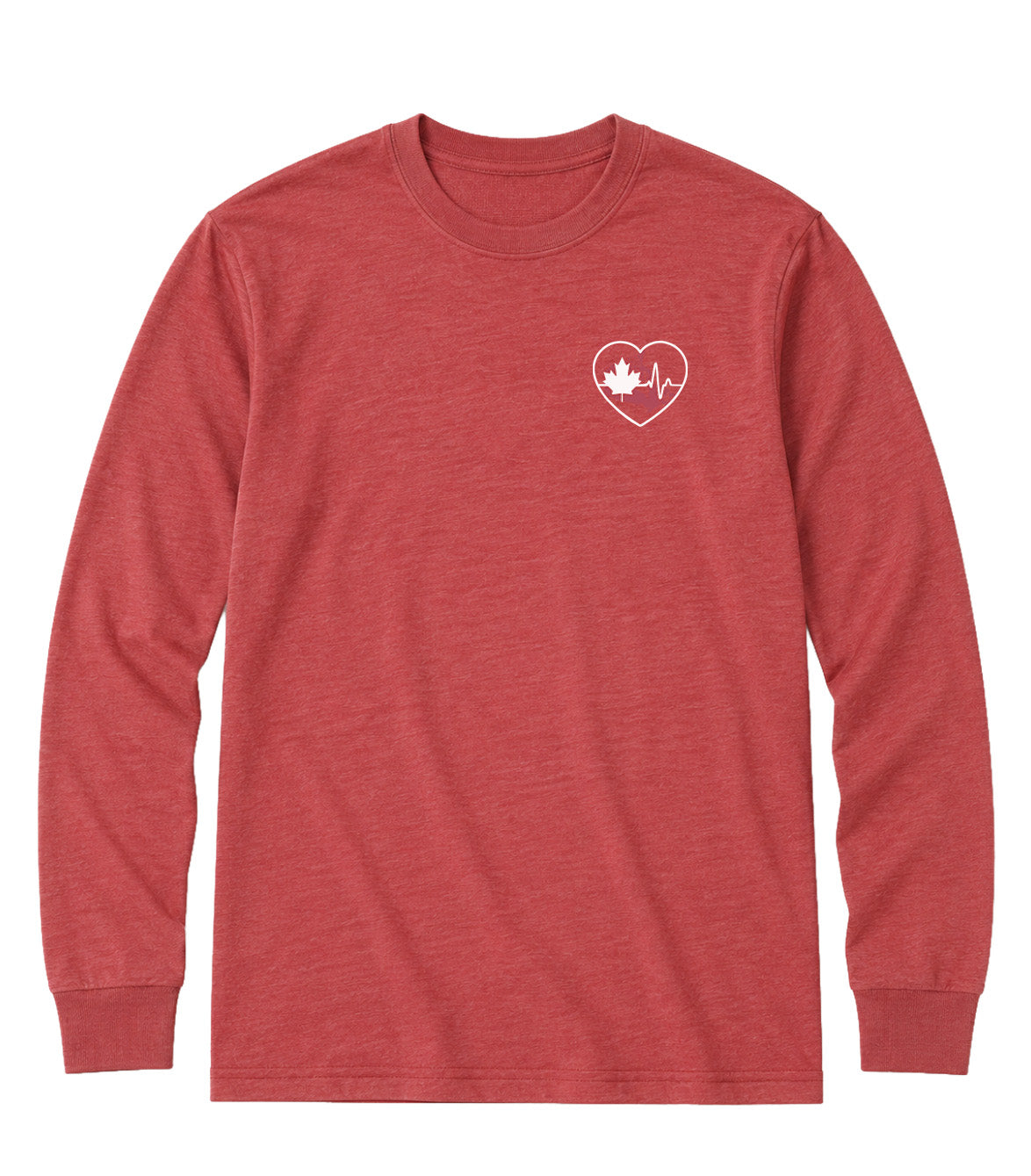 Across Canada ECG Heart - Elevated Shift Long Sleeve