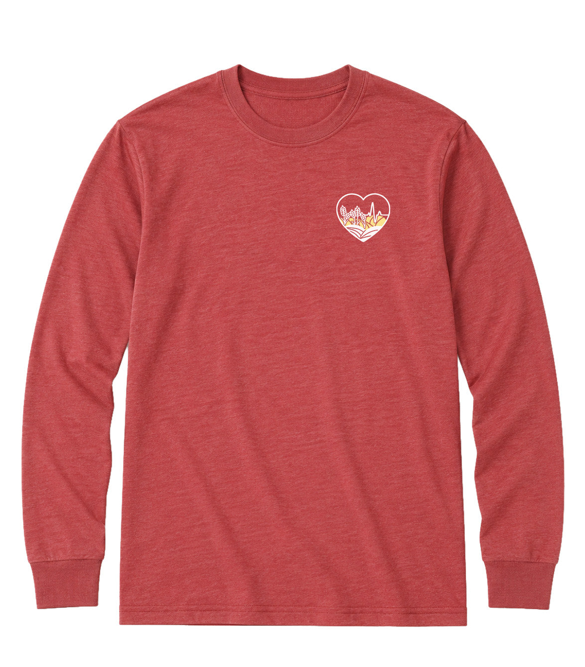 Across Canada ECG Heart - Elevated Shift Long Sleeve