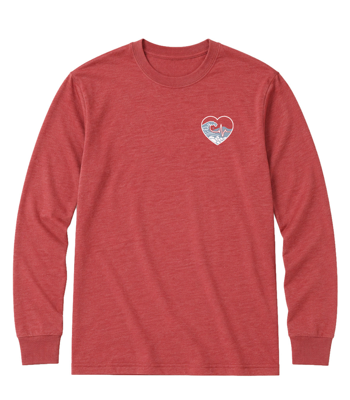 Across Canada ECG Heart - Elevated Shift Long Sleeve