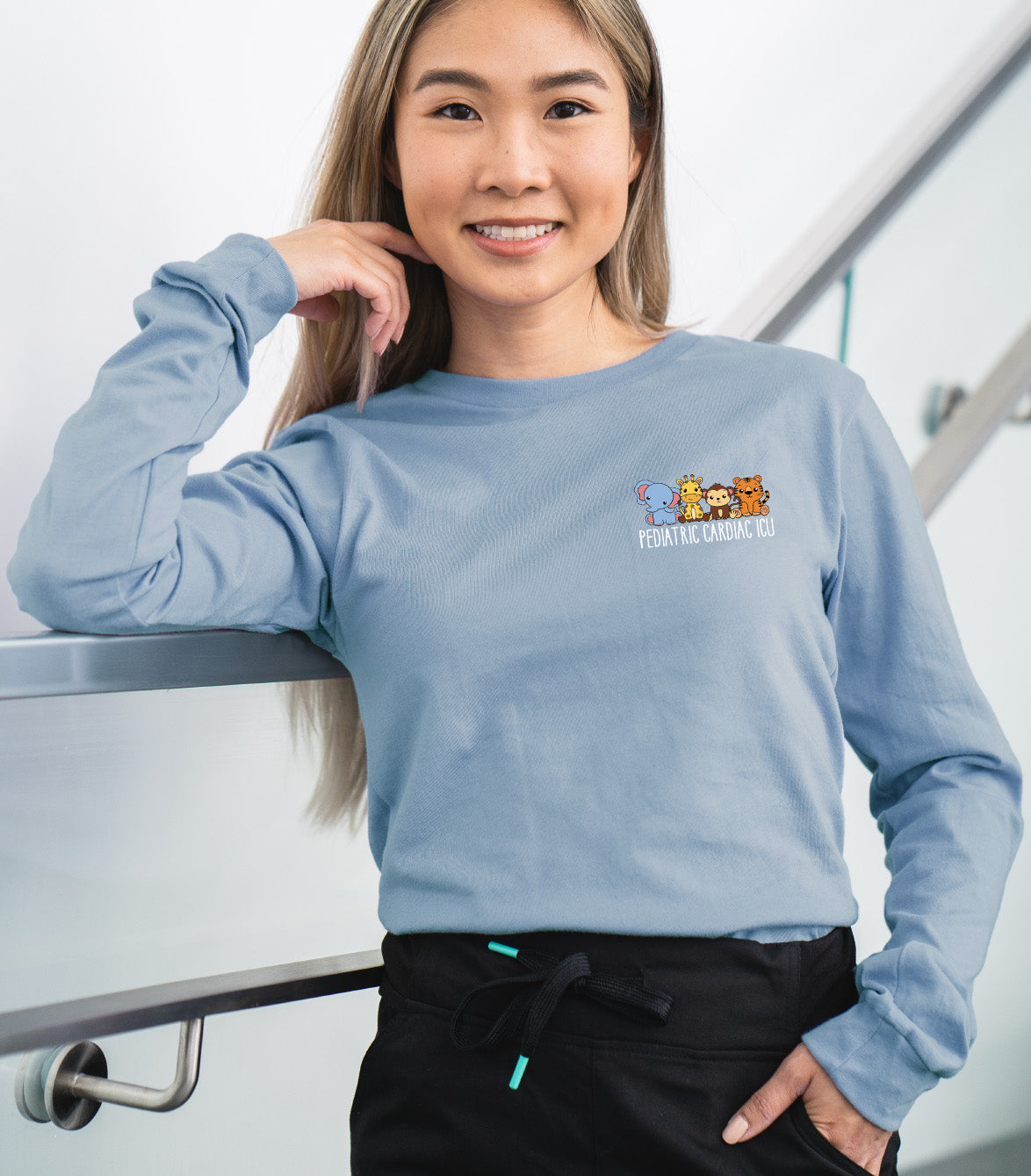 Alberta Health Services - Pediatric Cardiac Intensive Care Unit - Elevated Shift Long Sleeve