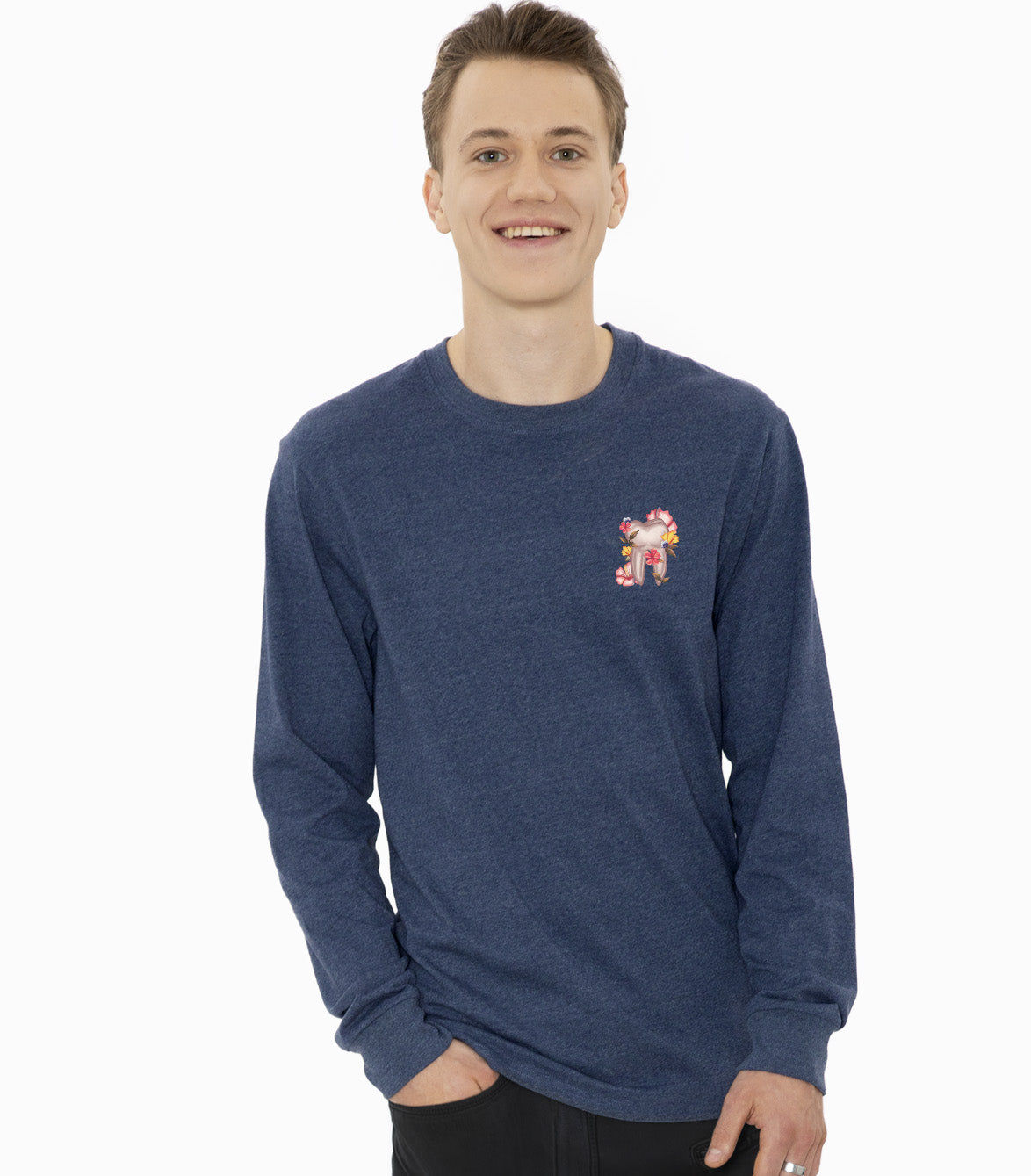 Floral Sketch - Elevated Shift Long Sleeve