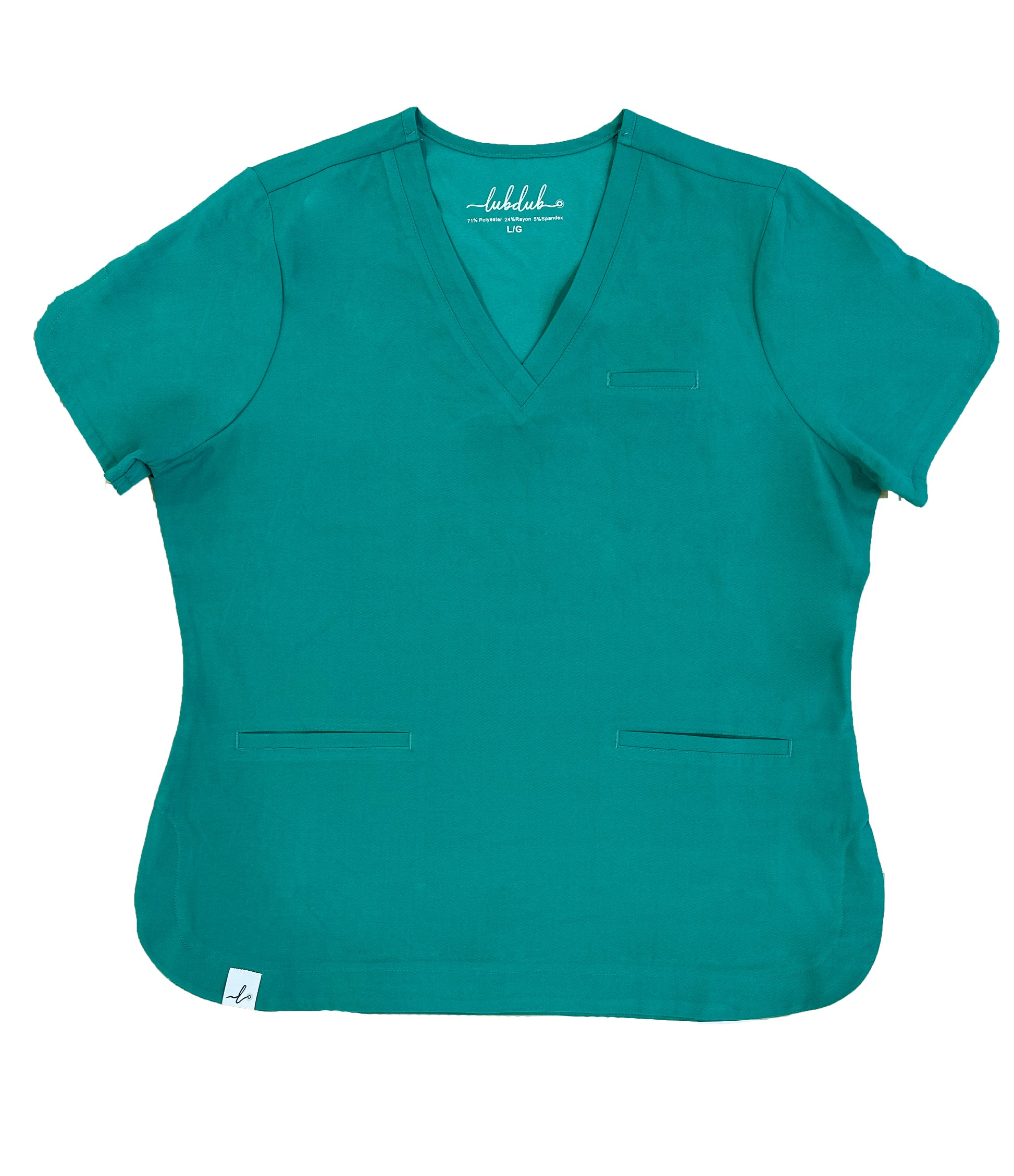 Rosa Scalloped Scrub Top - Lubdub Apparel