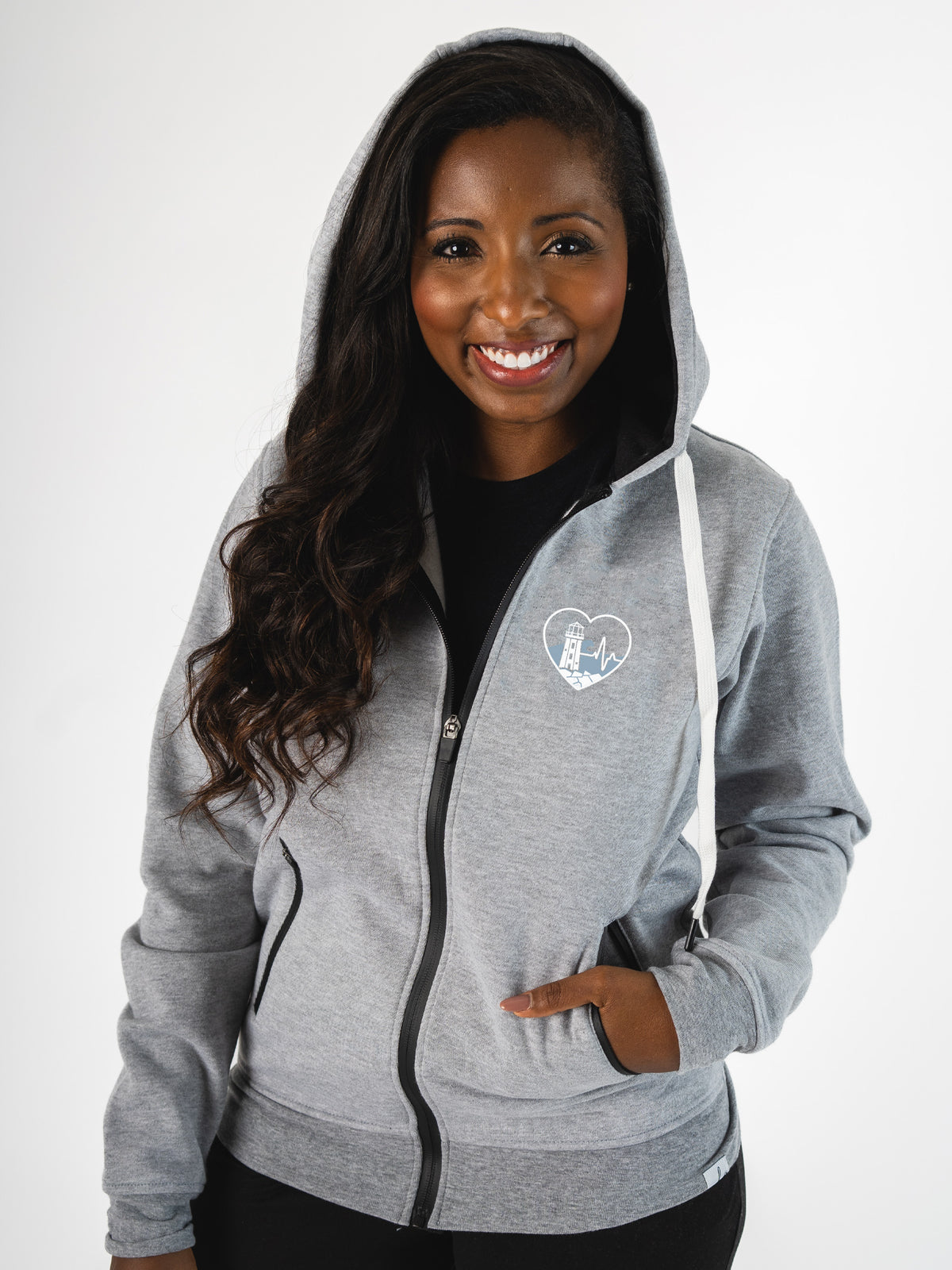 Across Canada ECG Heart - PRN Lux Hoodie