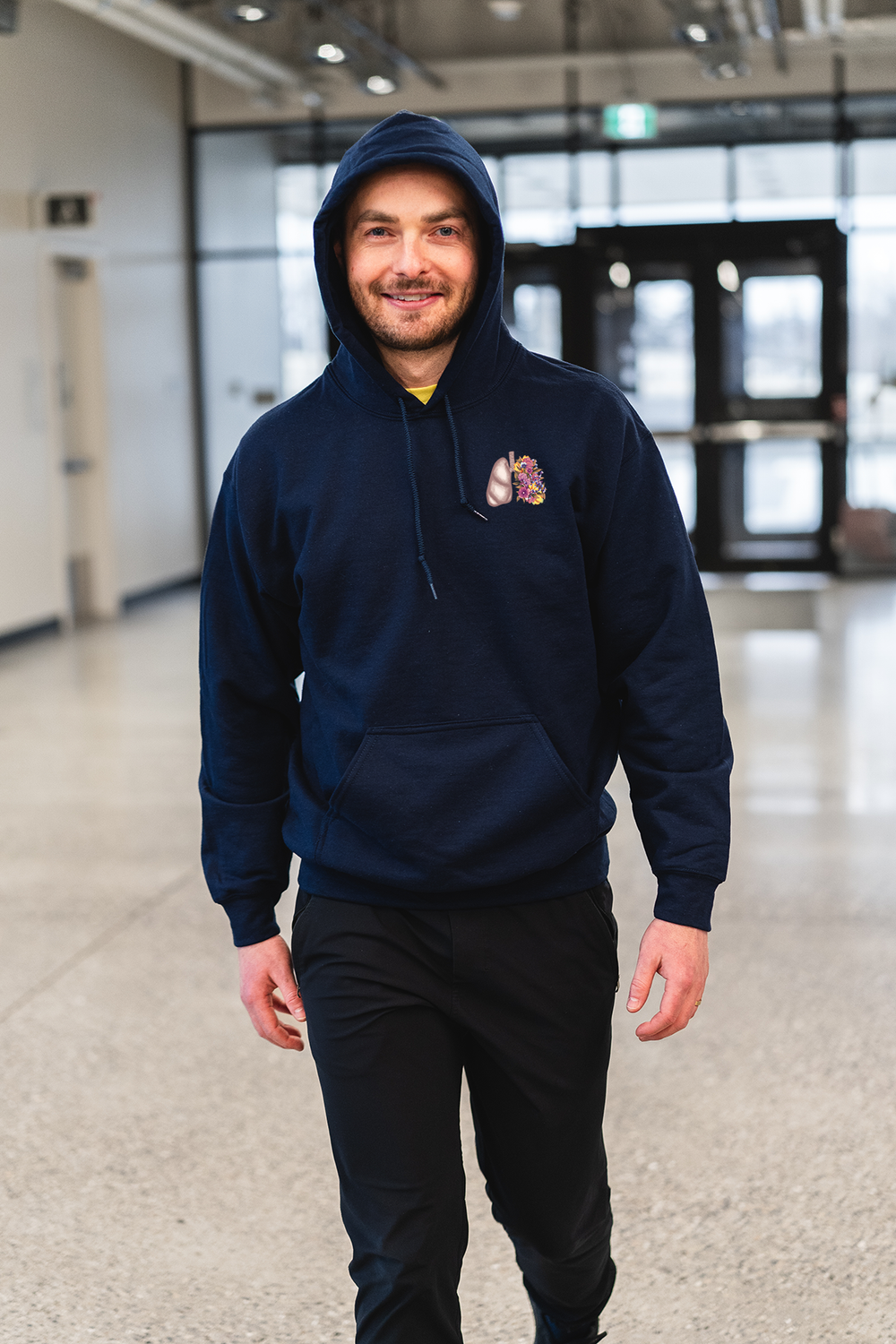 Floral Sketch - Everyday Hooded Sweatshirt
