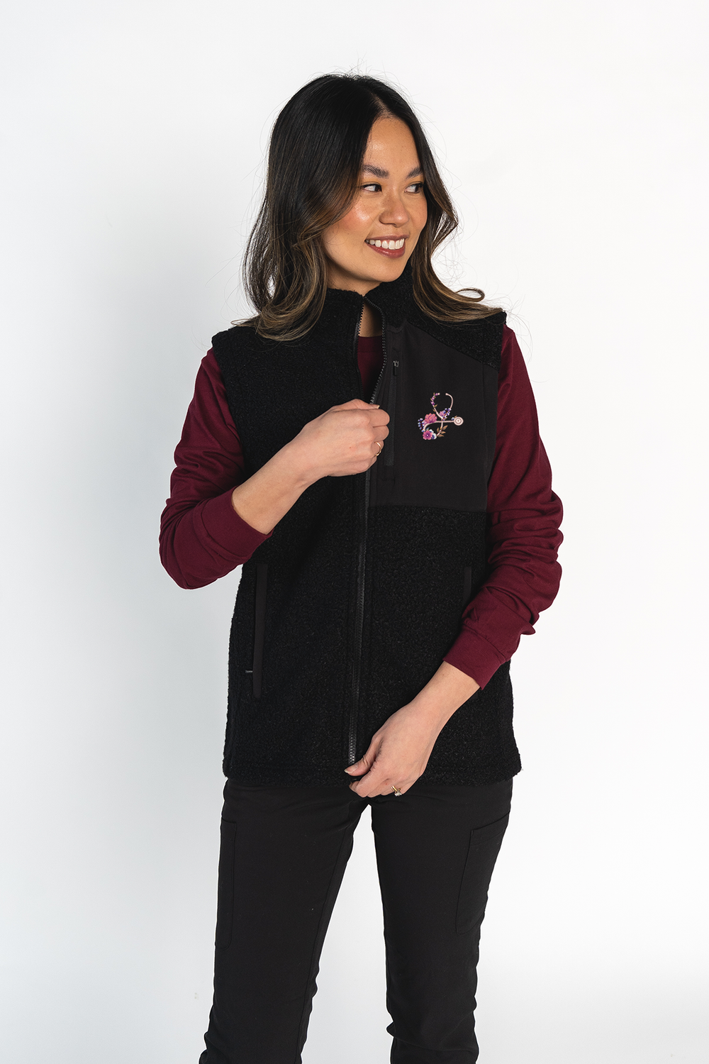 Floral Sketch - Code Cozy Vest