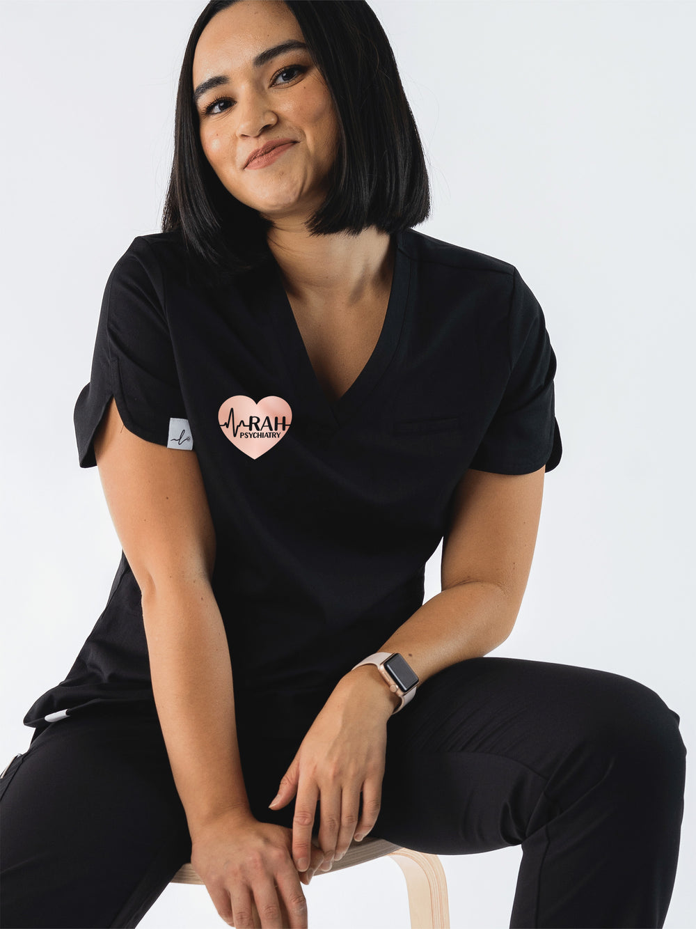 Royal Alexandra Hospital - Psychiatry - Rosa Scrub Top