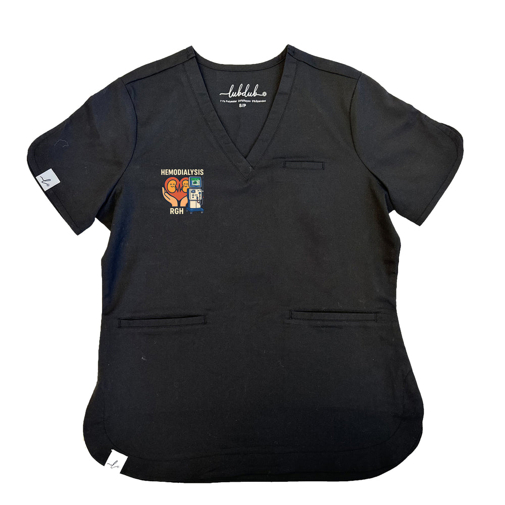 Regina General Hospital Hemodialysis Unit - Round 2 - Rosa Scrub Top