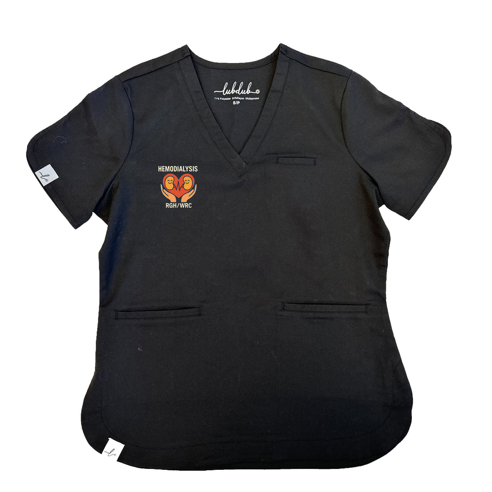 Regina General Hospital Hemodialysis Unit - Round 2 - Rosa Scrub Top
