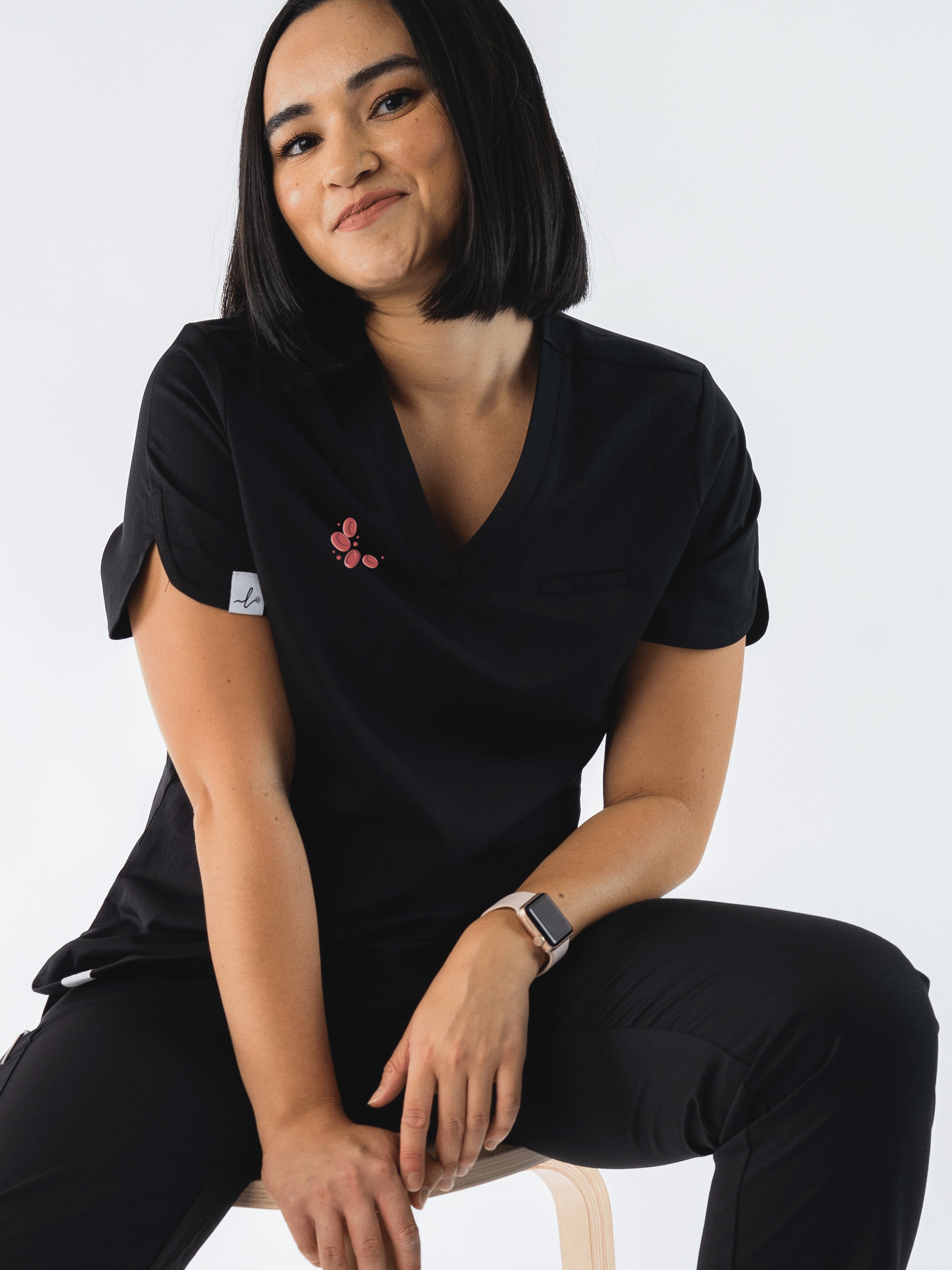 Emblem - Rosa Scrub Top