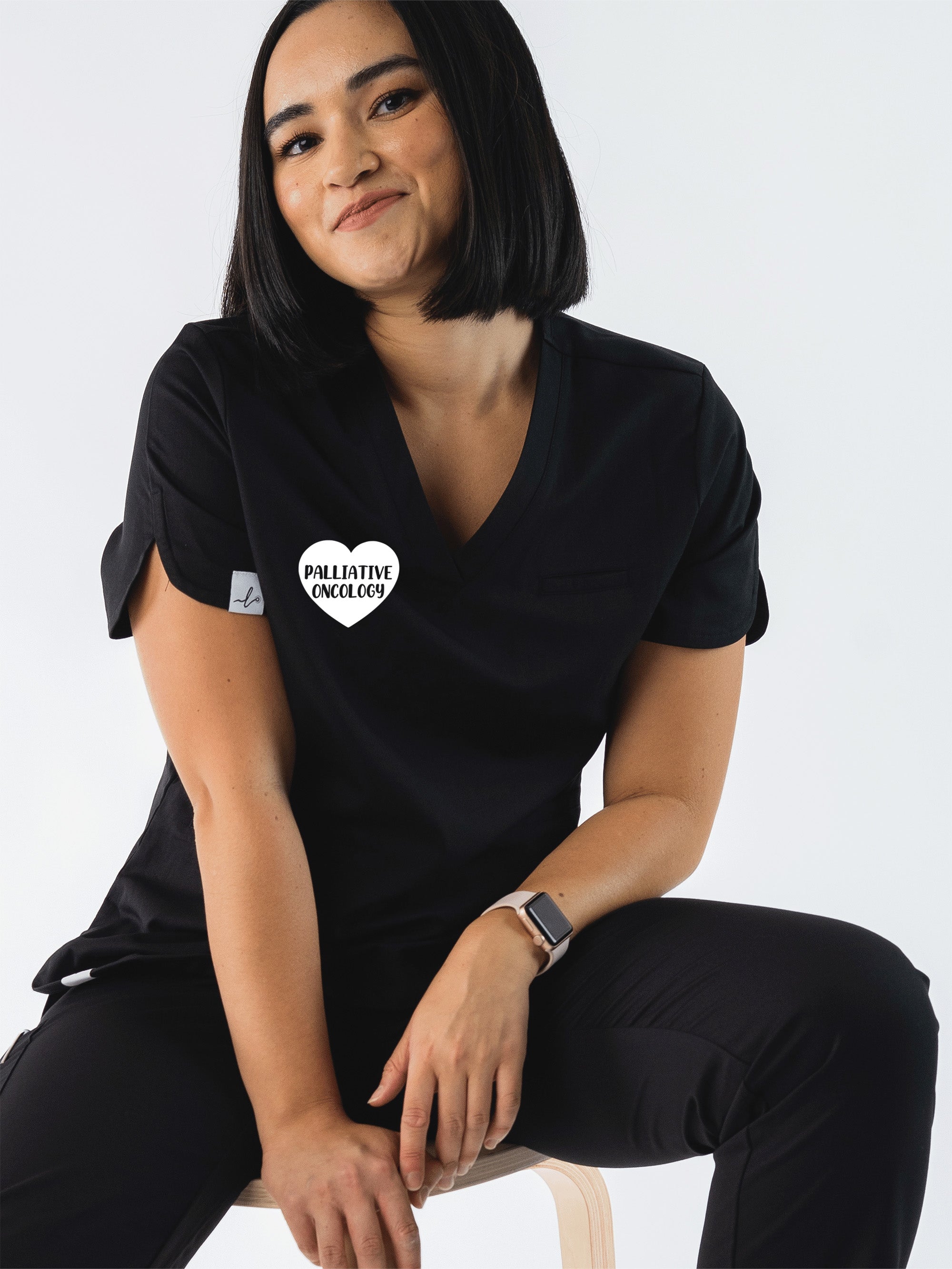 Arthur J.E. Child Cancer Centre - Unit 95/125 - Palliative Oncology - Rosa Scrub Top