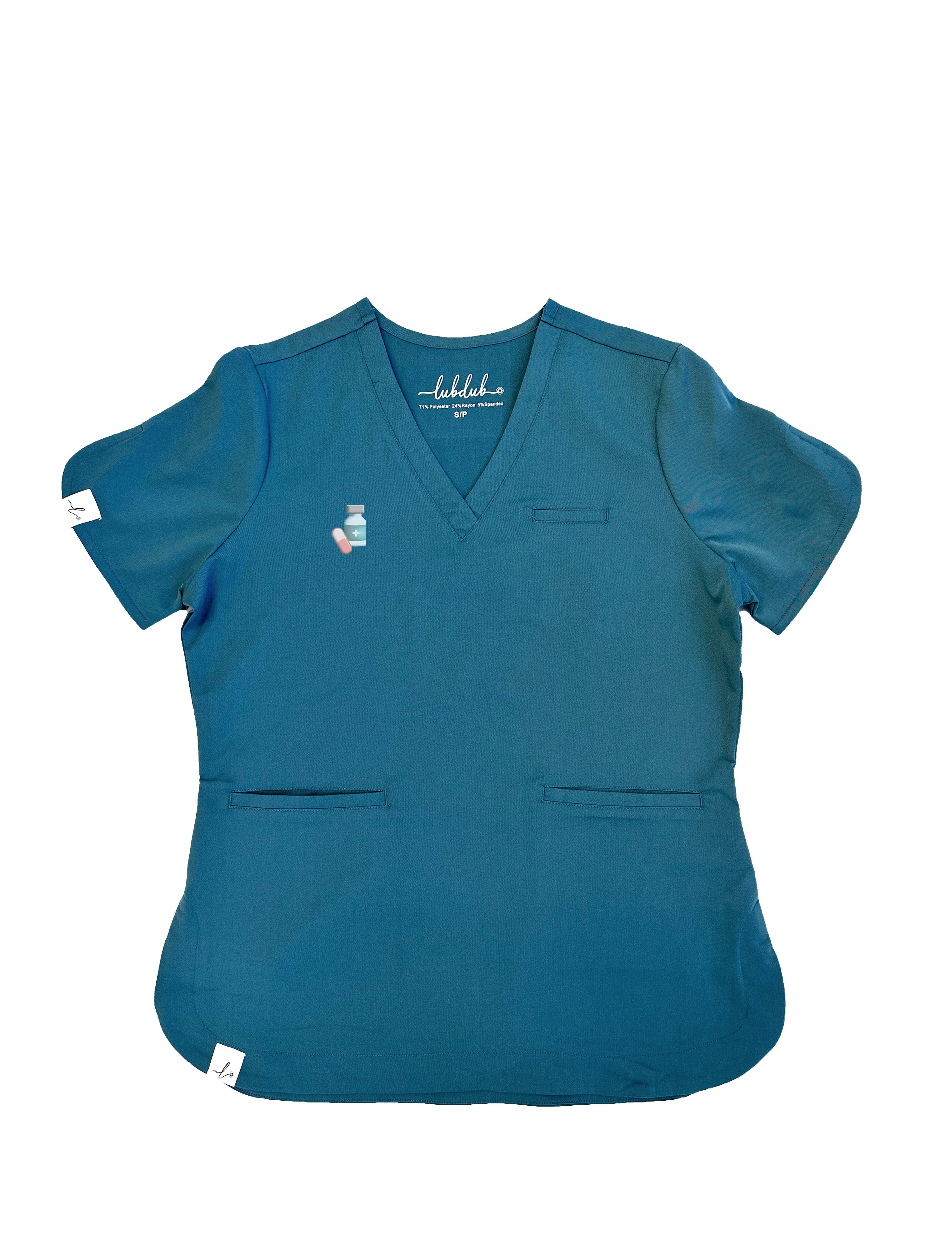 Emblem - Rosa Scrub Top