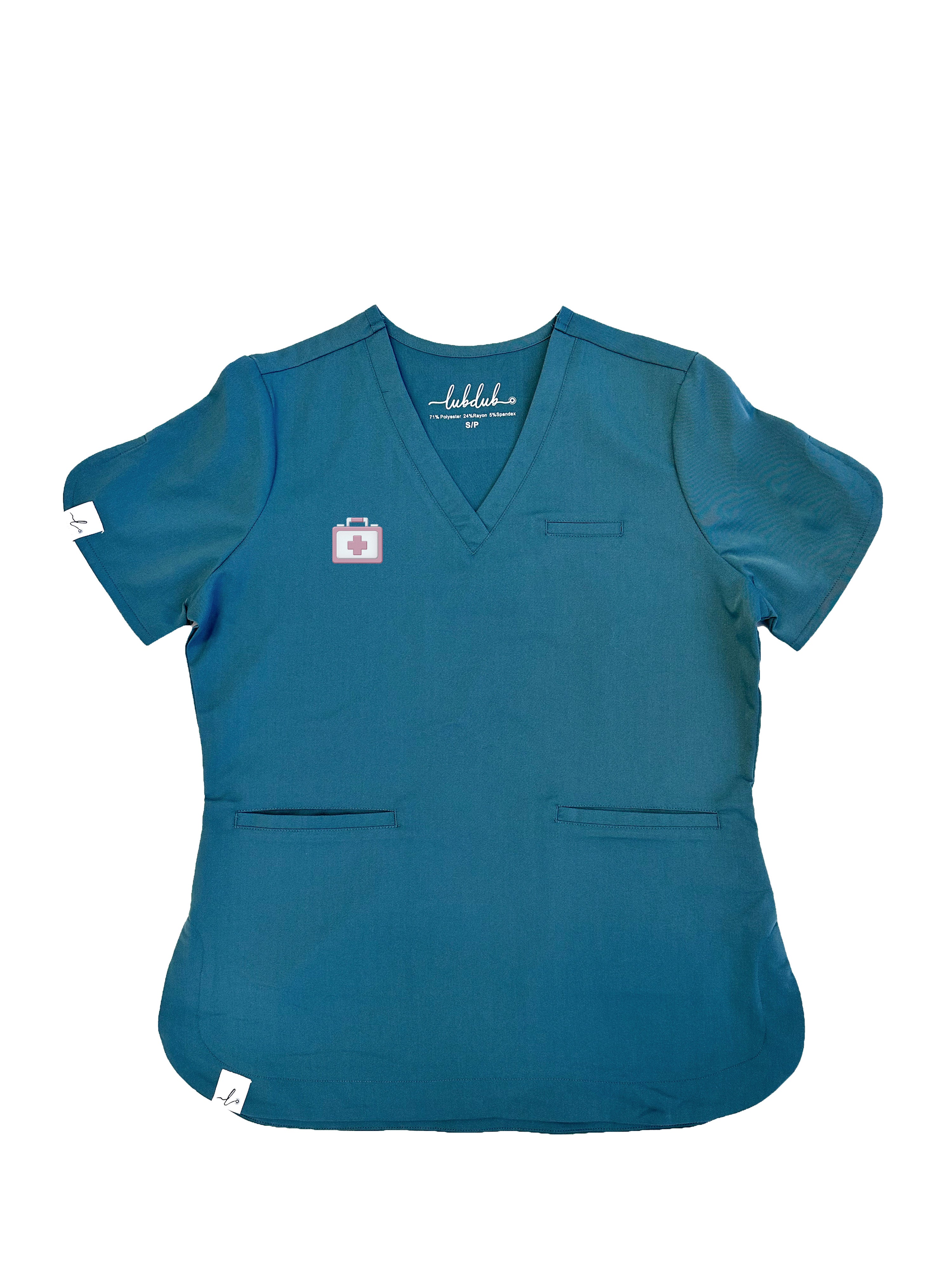 Emblem - Rosa Scrub Top