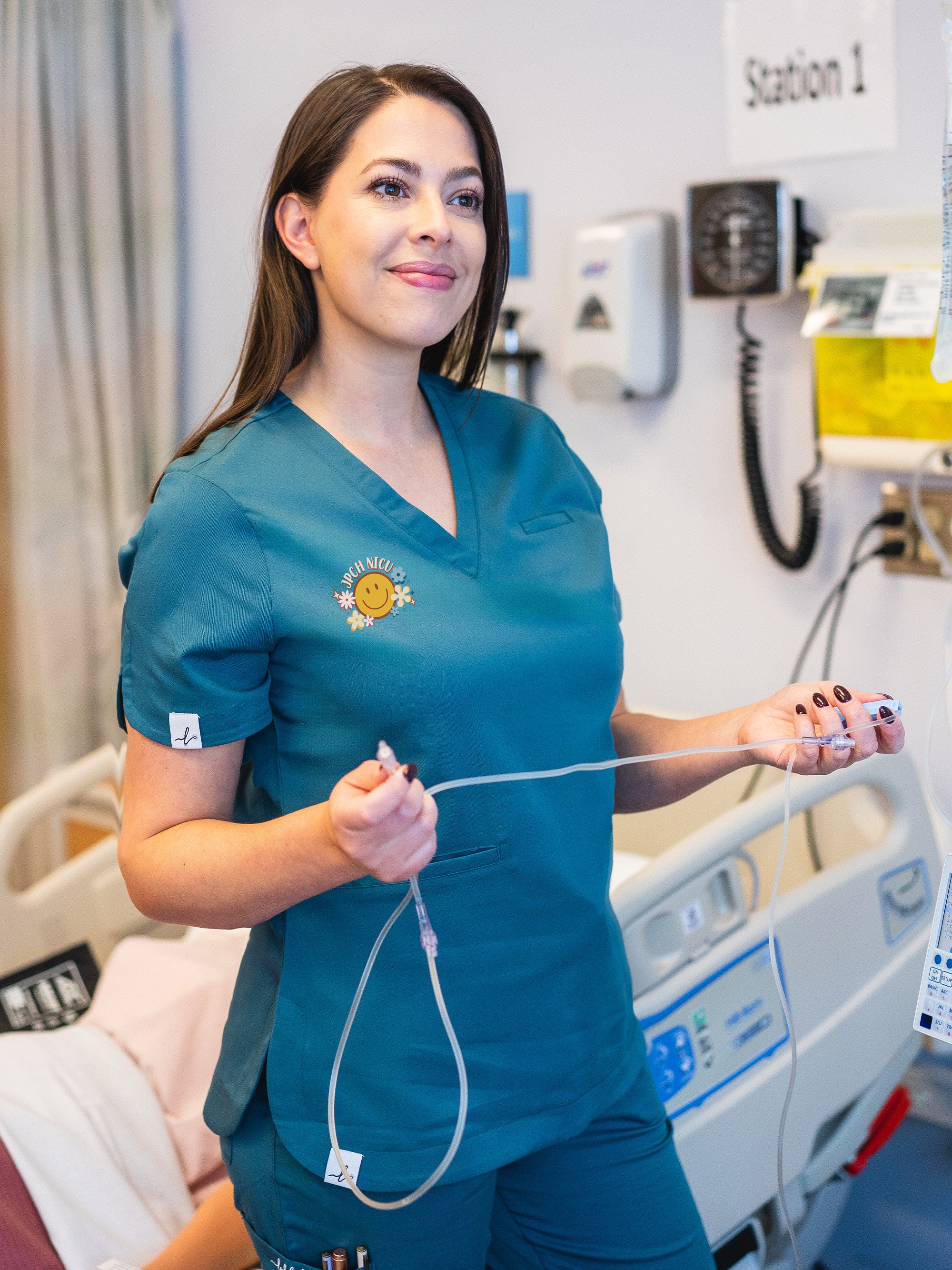 Jim Pattison Children's Hospital NICU - Round 9 - Rosa Scrub Top