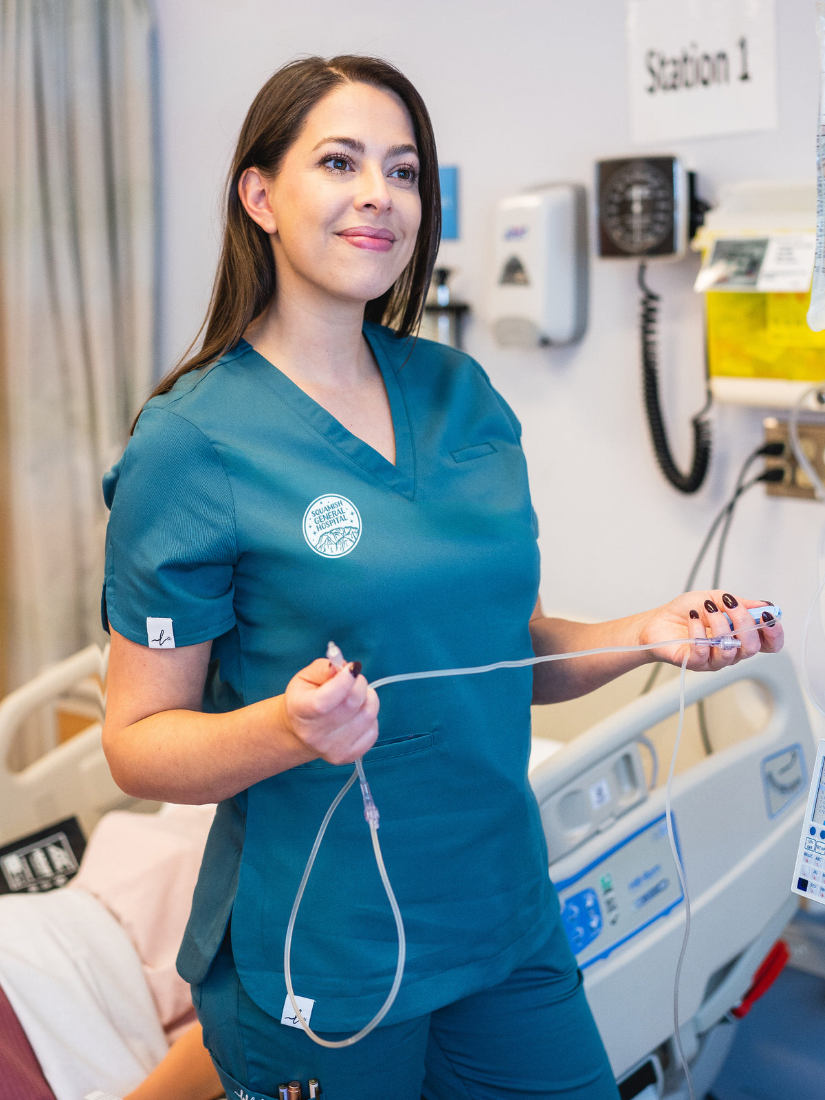 Squamish General Hospital - Rosa Scrub Top
