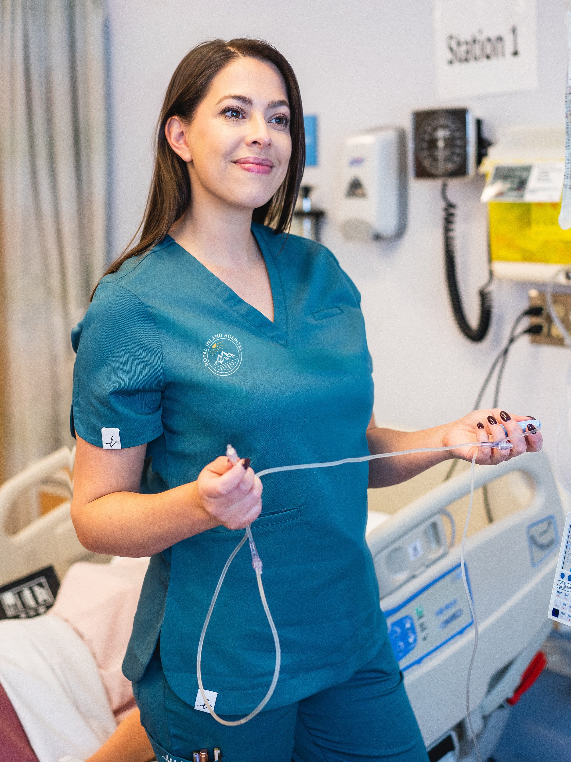 Royal Inland Hospital 7N - Round 6 - Rosa Scrub Top
