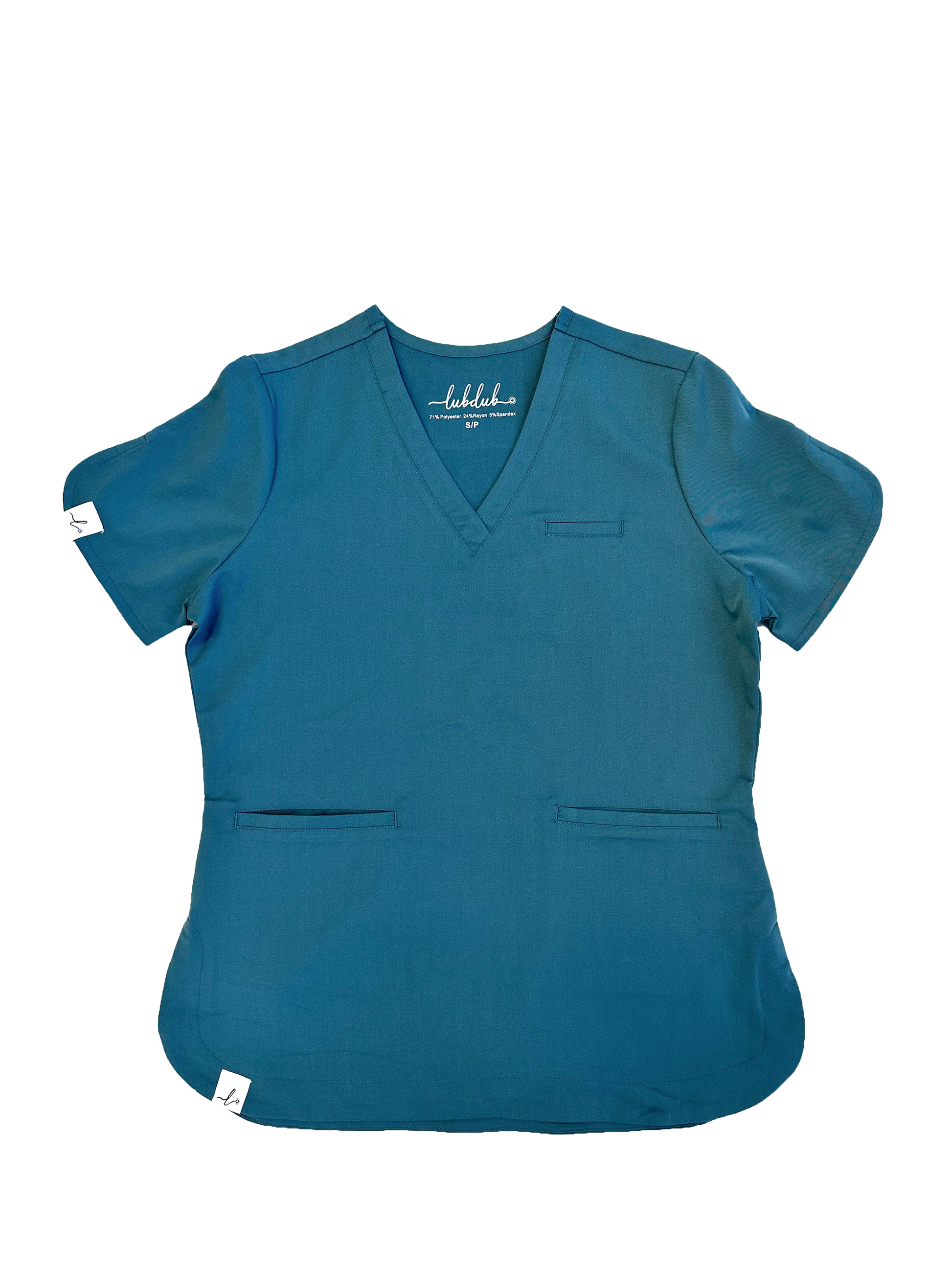 Rosa Scalloped Scrub Top - Lubdub Apparel