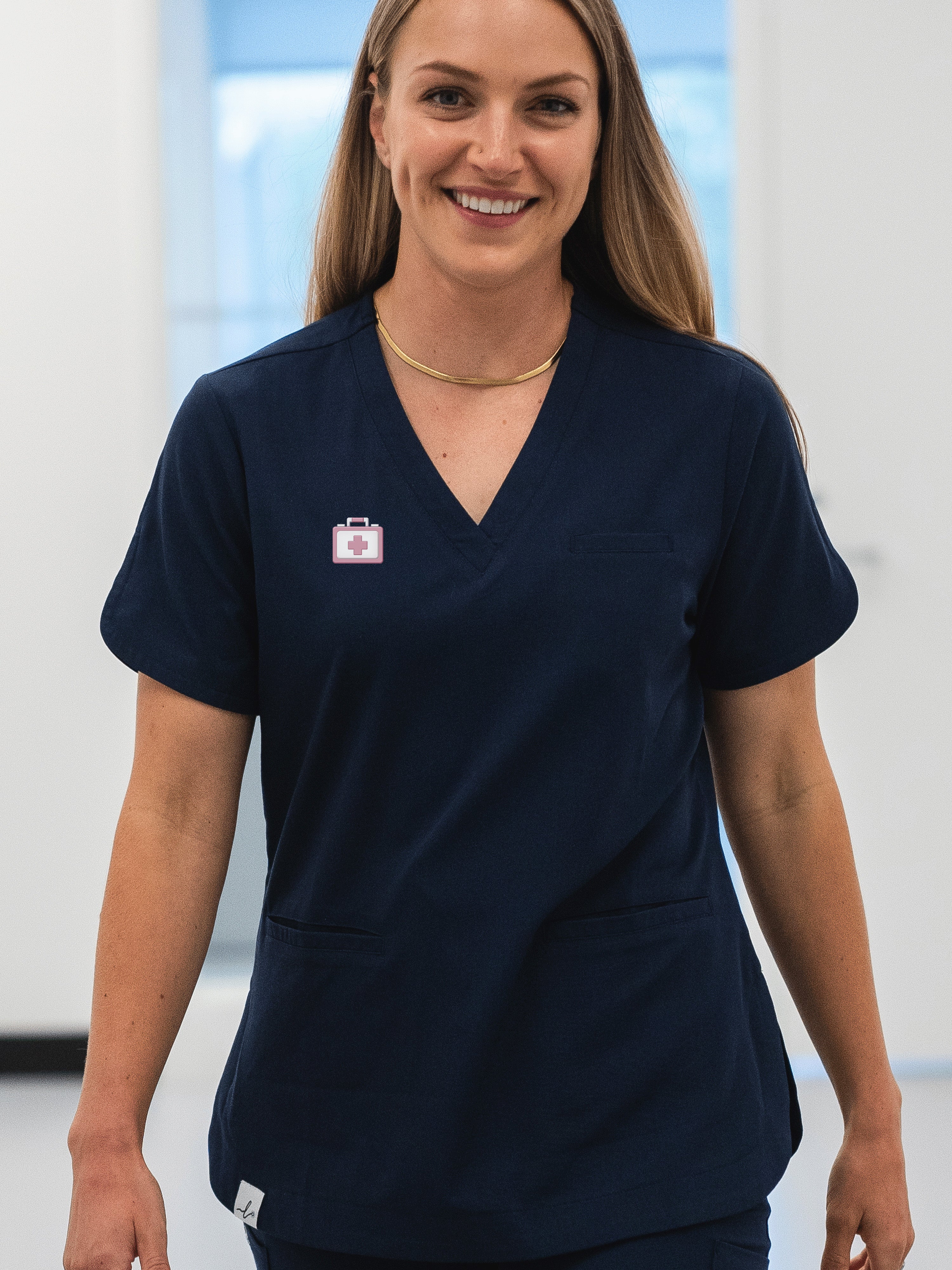 Emblem - Rosa Scrub Top