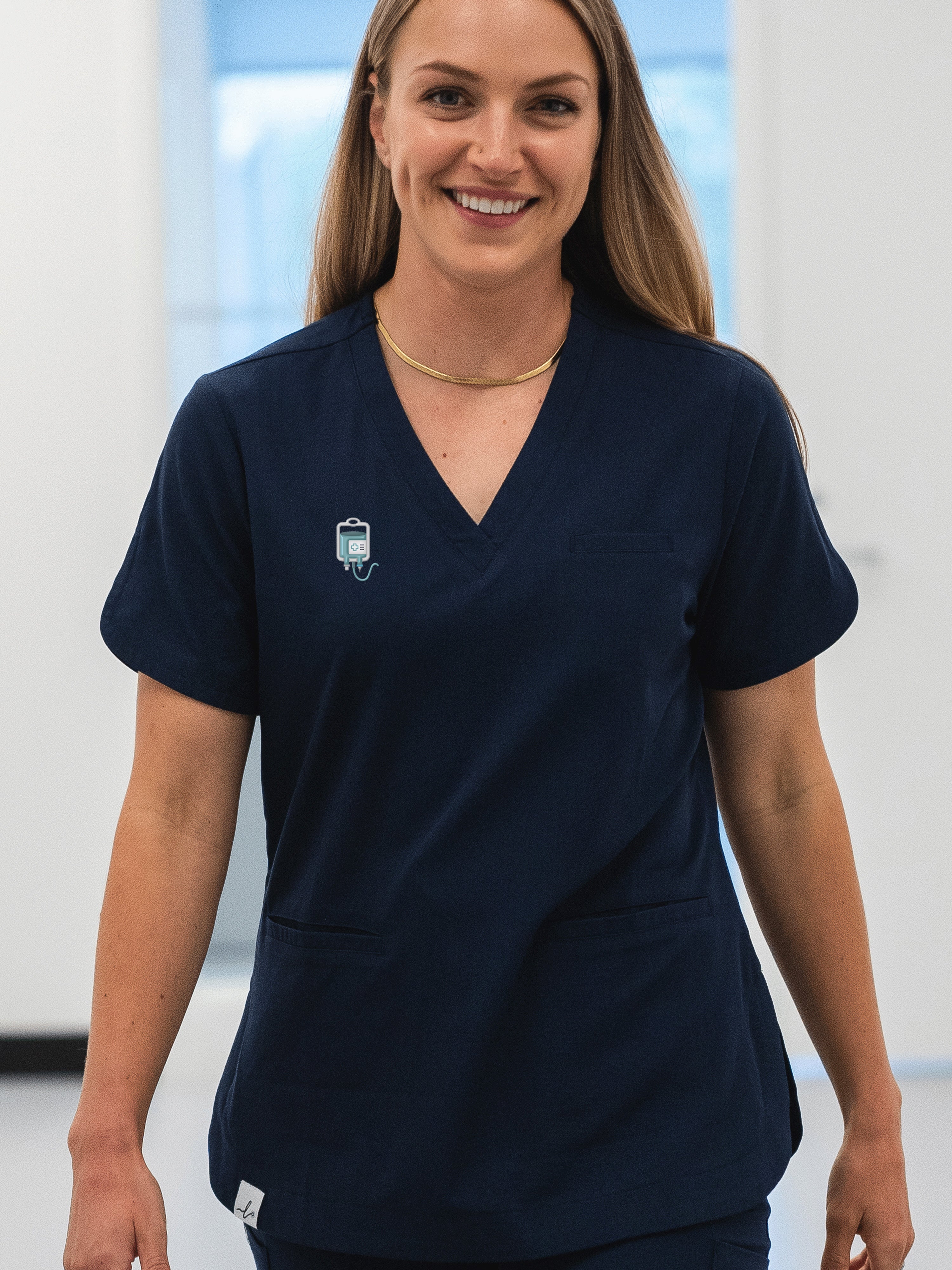 Emblem - Rosa Scrub Top