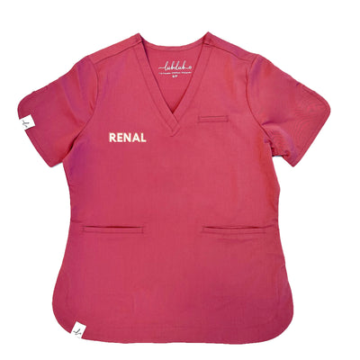Renal Creds - Rosa Scrub Top