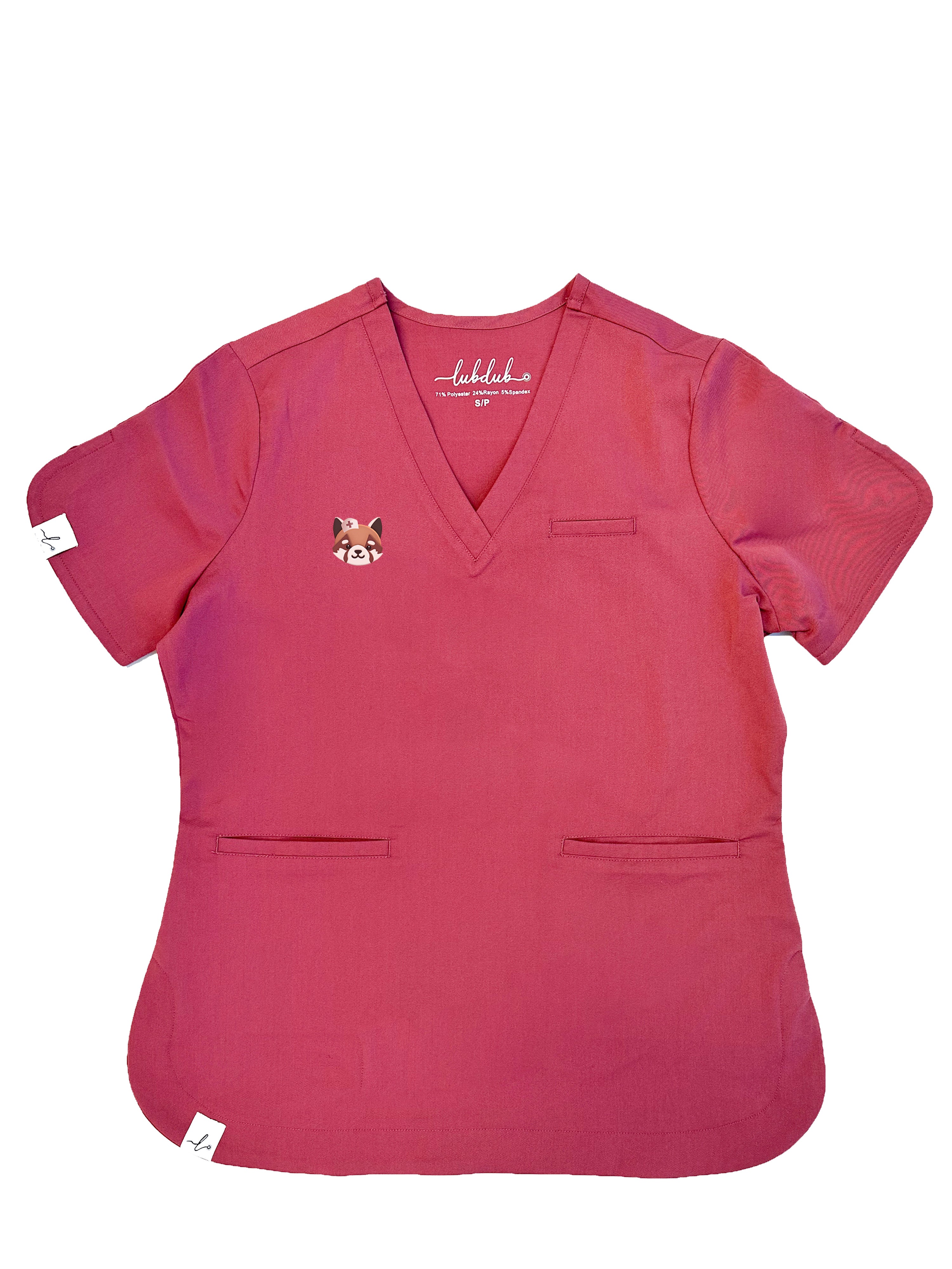 Emblem - Rosa Scrub Top