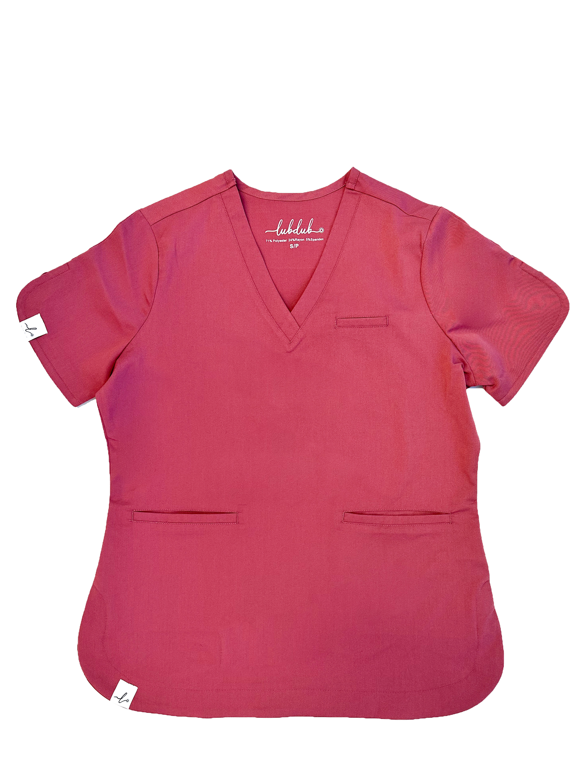 Rosa Scalloped Scrub Top - Lubdub Apparel