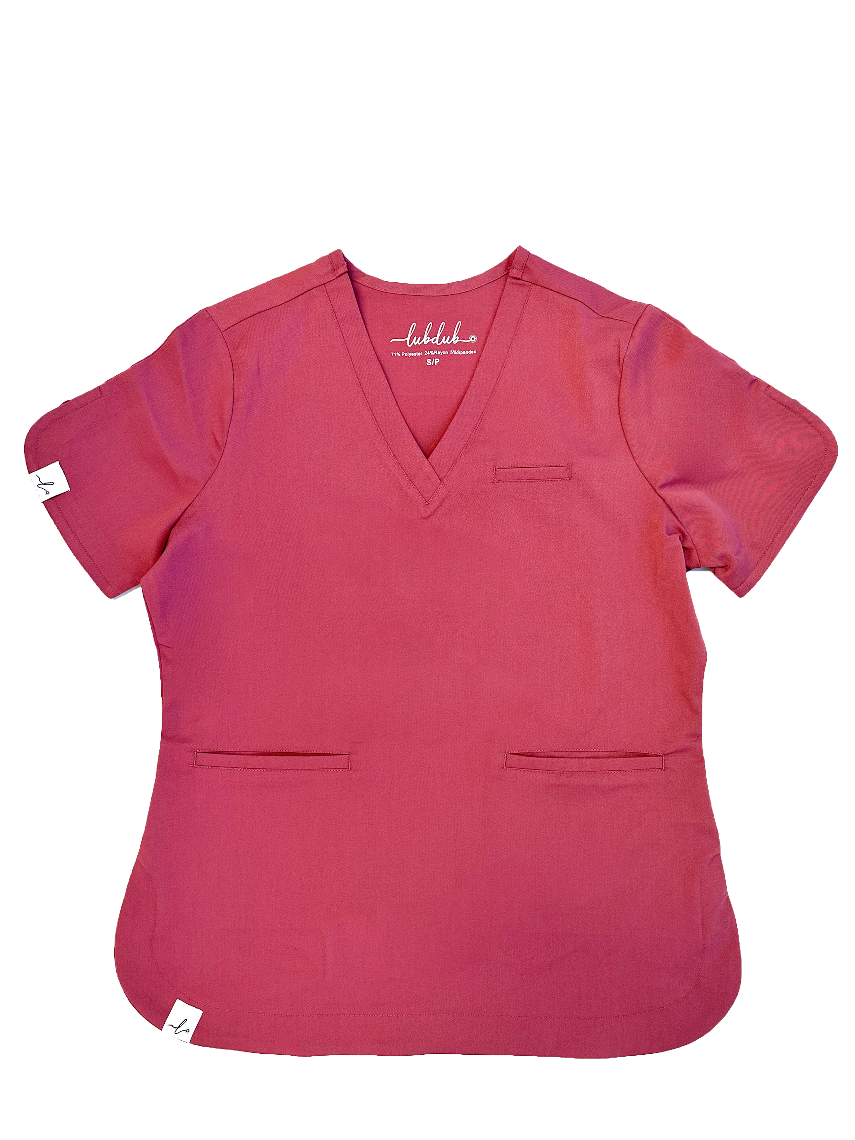 Rosa Scalloped Scrub Top - Lubdub Apparel