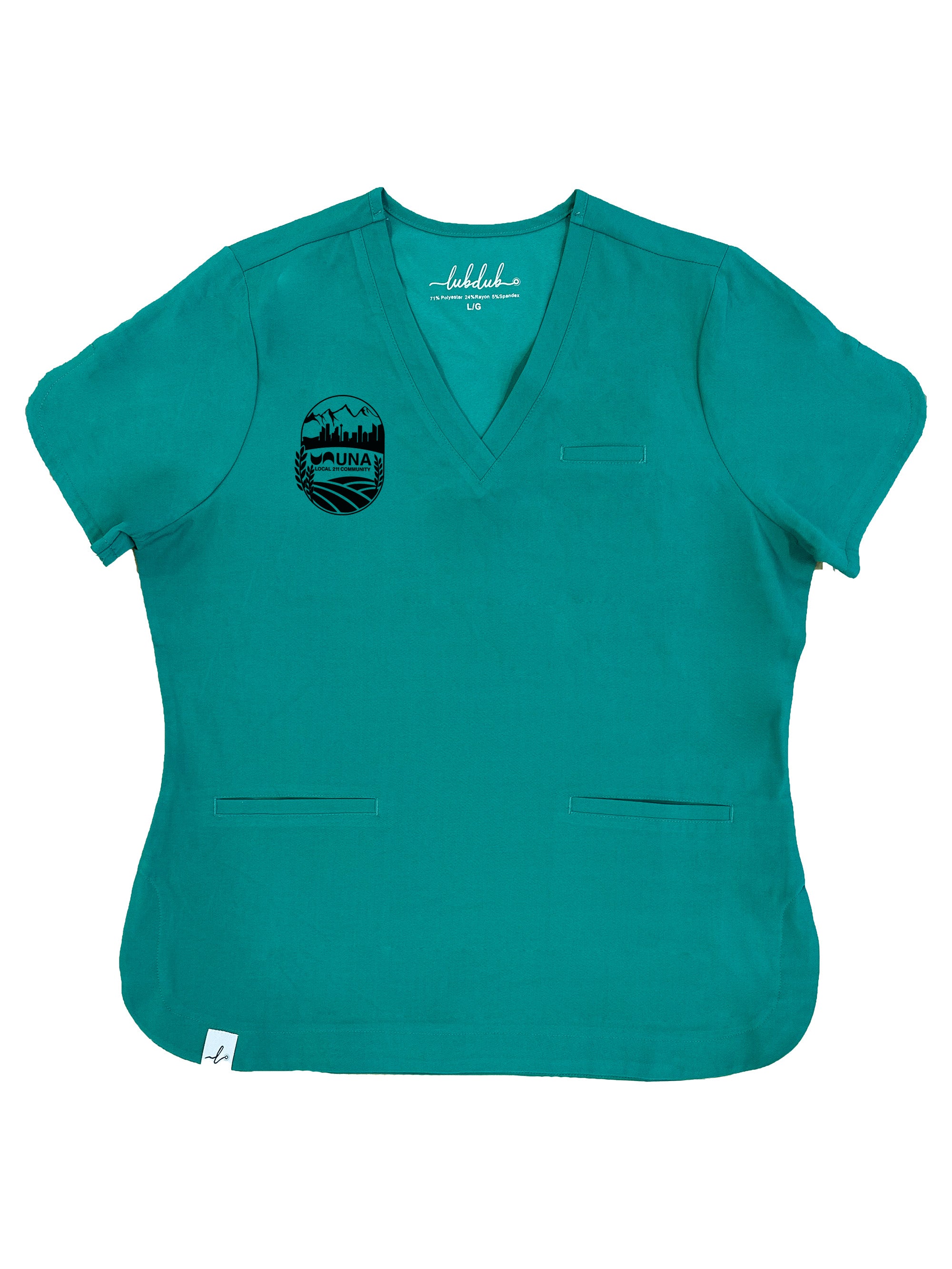 UNA Local 211 Store - Rosa Scrub Top