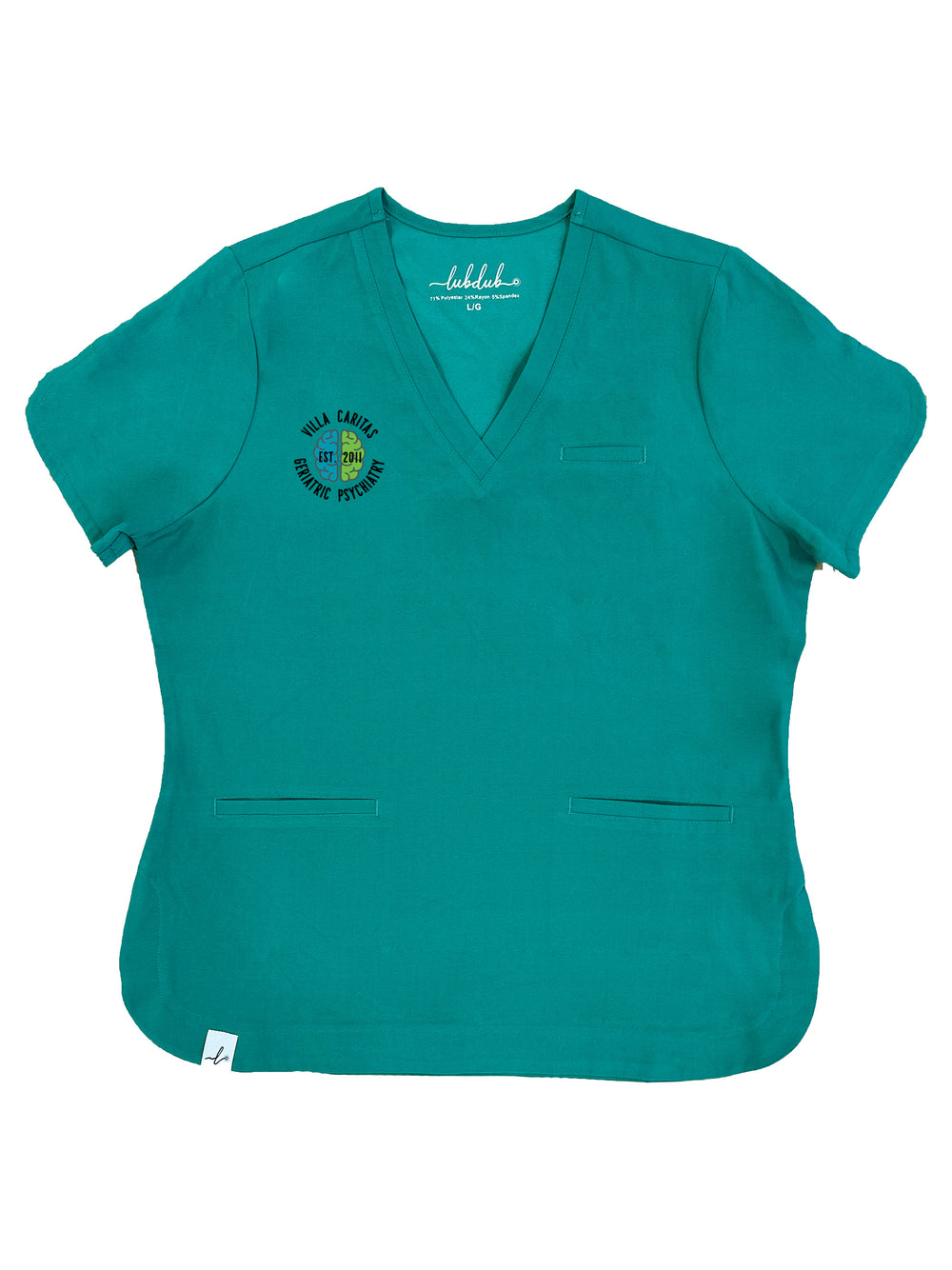 Villa Caritas Hospital - Geriatric Psychiatry - Rosa Scrub Top