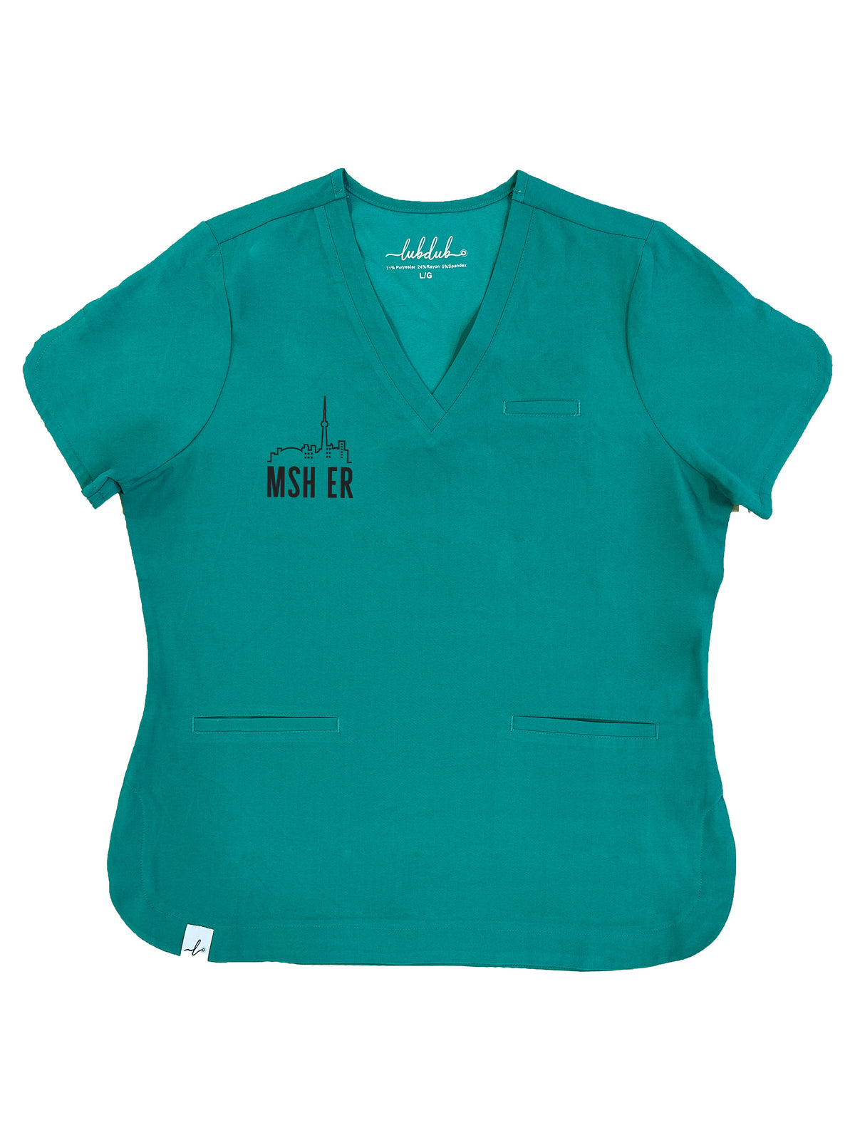 Mount Sinai Emergency Department - Rosa Scrub Top