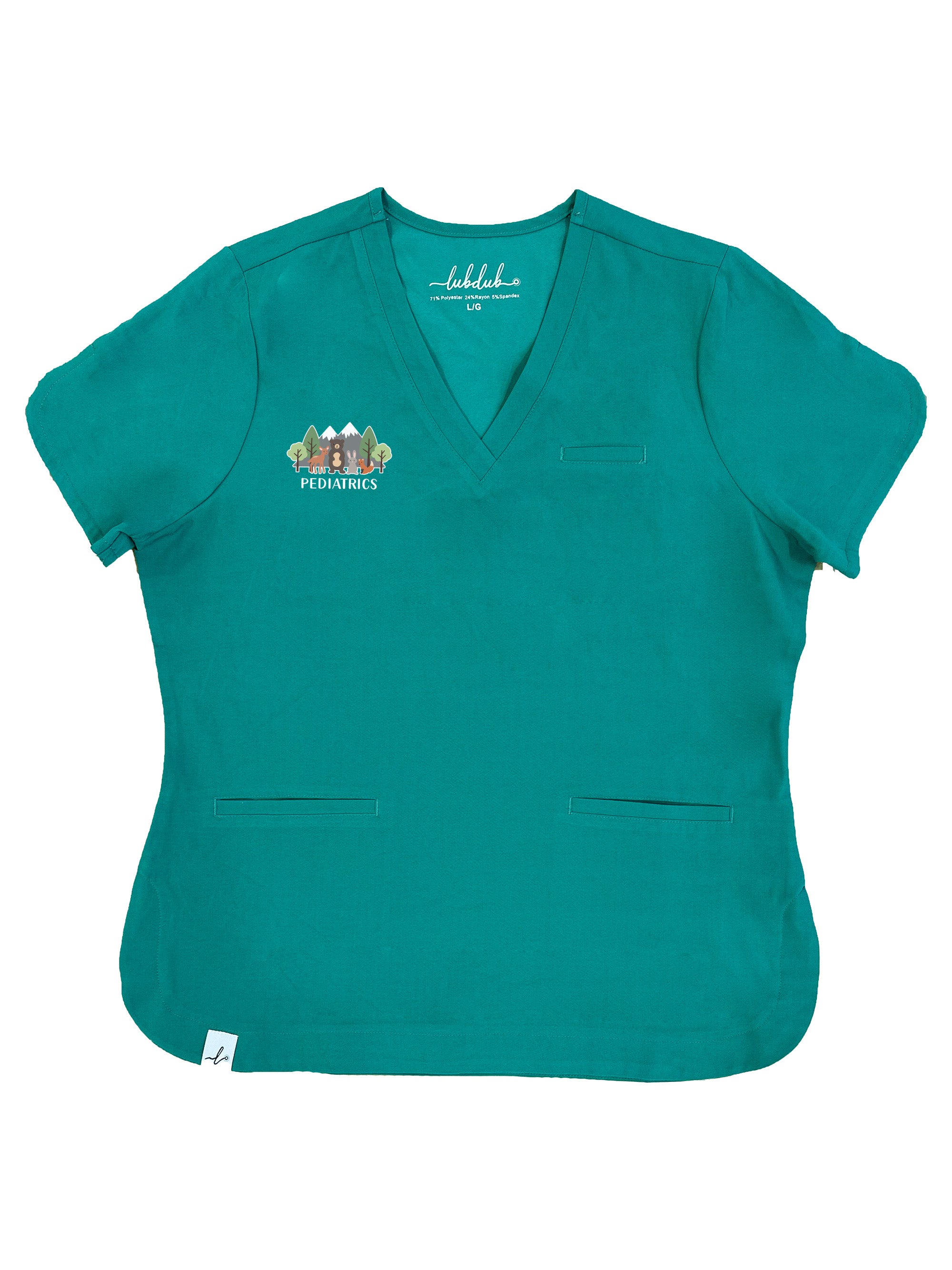 Stanton Hospital Yellowknife - Pediatrics - Rosa Scrub Top