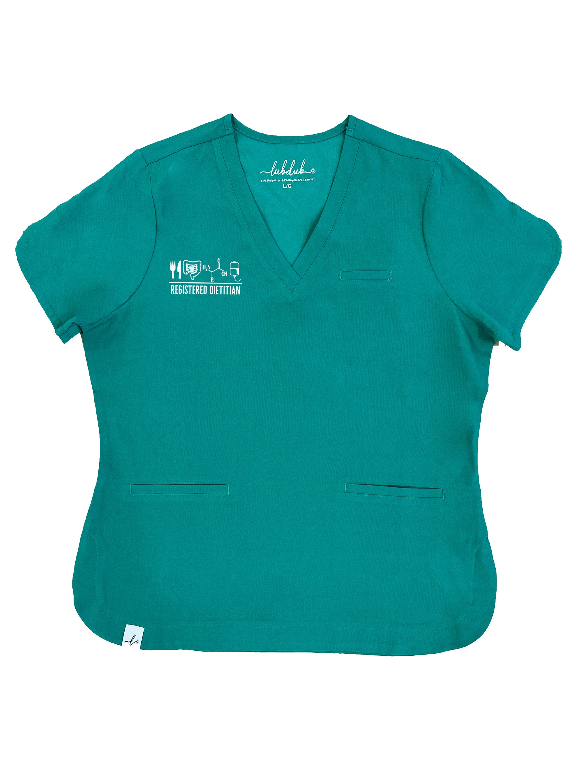 Saskatchewan Health Authority Dietitians - Round 3  - Rosa Scrub Top