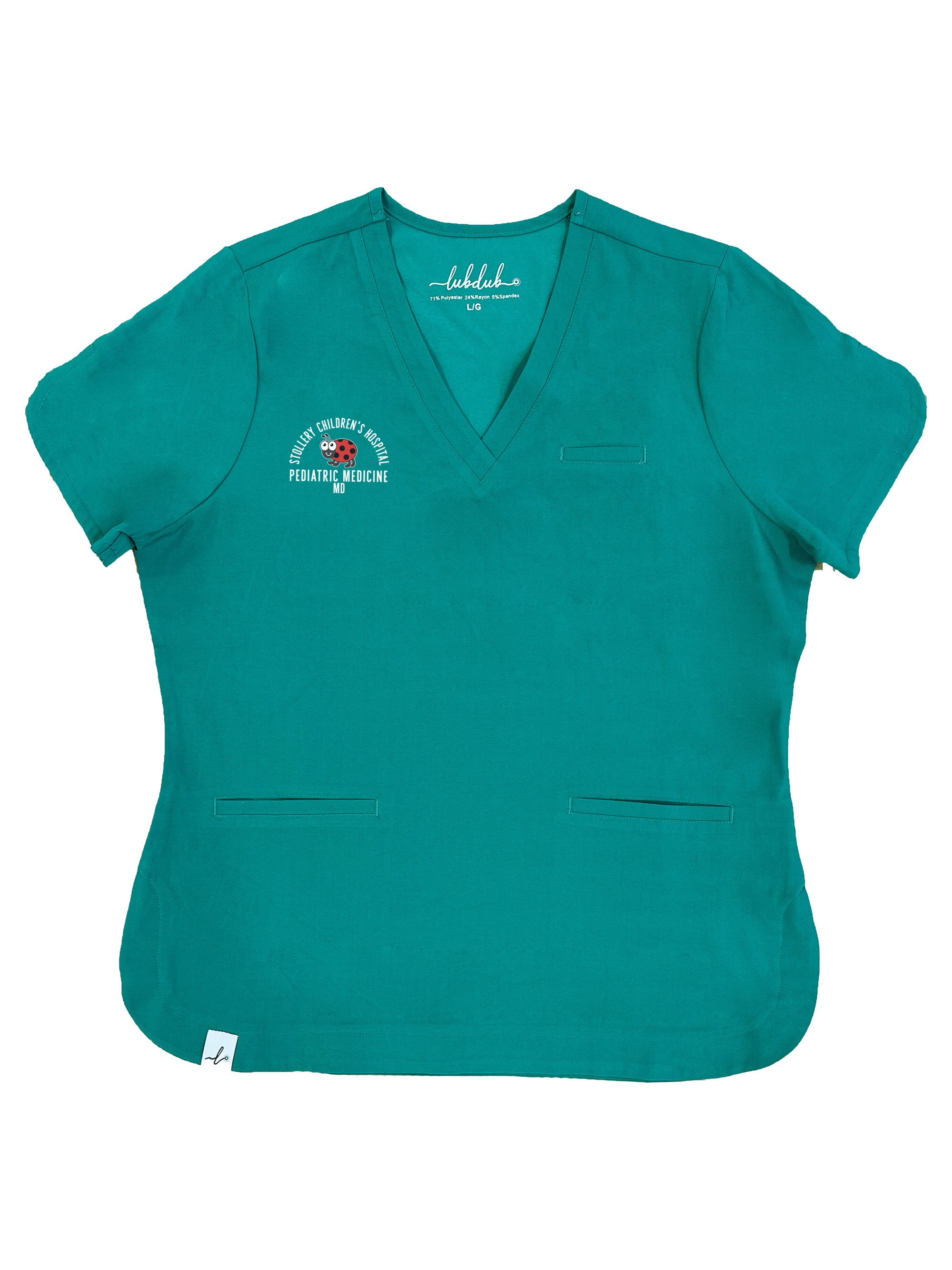 Stollery Children's Hospital Pediatric Residents - Rosa Scrub Top