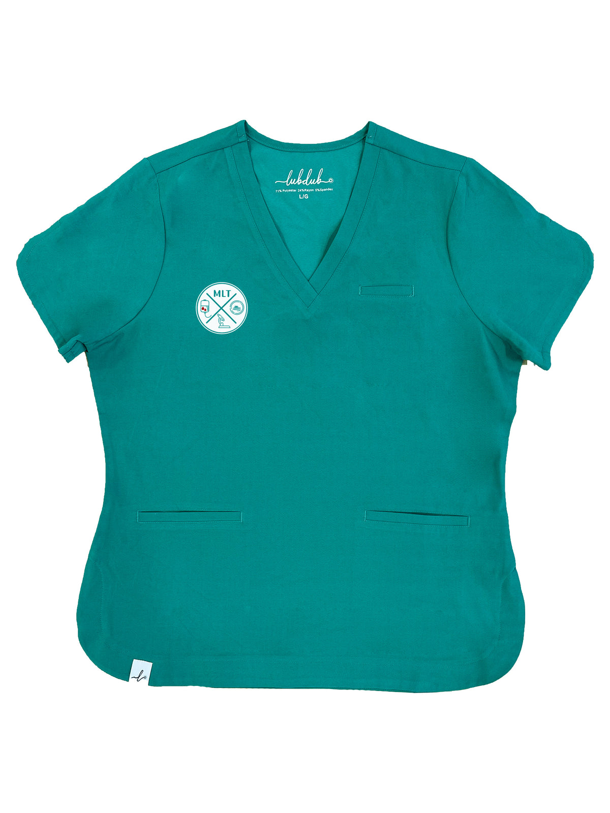 Victoria Hospital Lab - Rosa Scrub Top