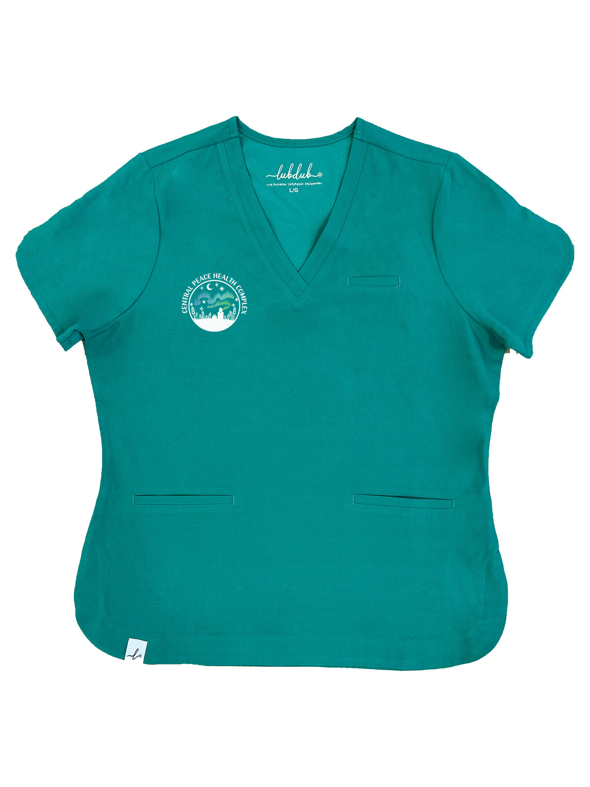 Central Peace Health Complex - Rosa Scrub Top