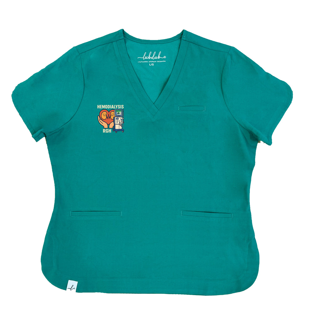 Regina General Hospital Hemodialysis Unit - Round 2 - Rosa Scrub Top