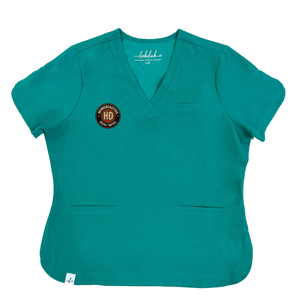 Regina General Hospital Hemodialysis Unit - Round 2 - Rosa Scrub Top