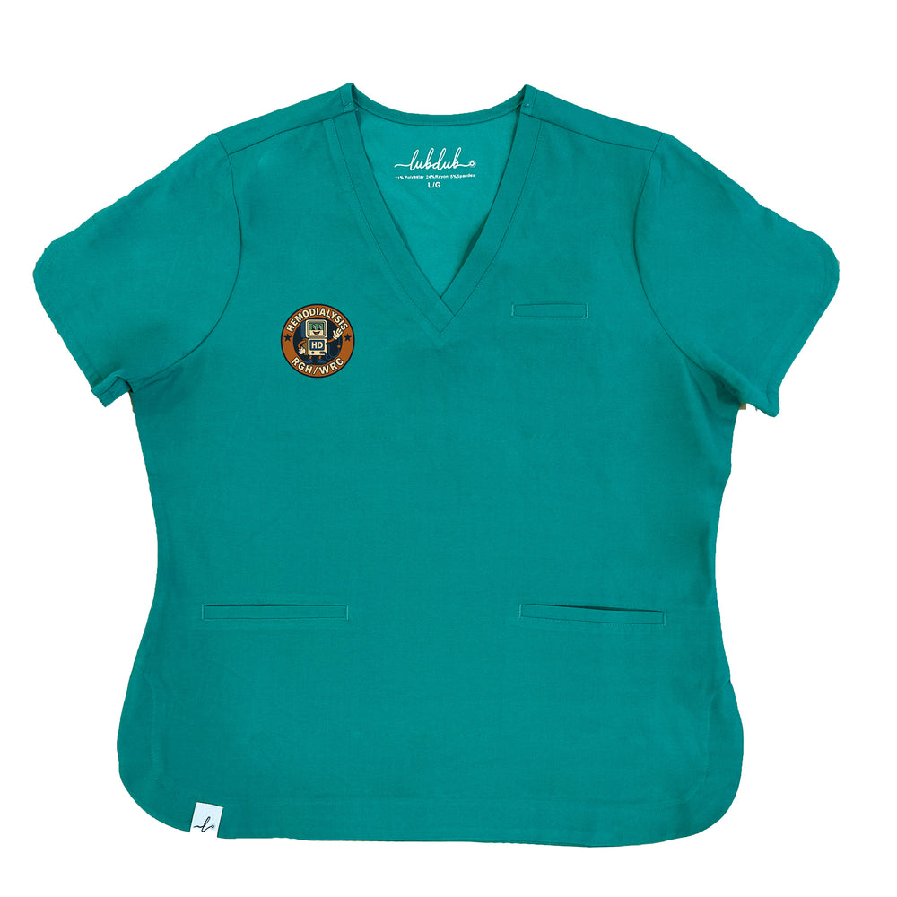 Regina General Hospital Hemodialysis Unit - Round 2 - Rosa Scrub Top