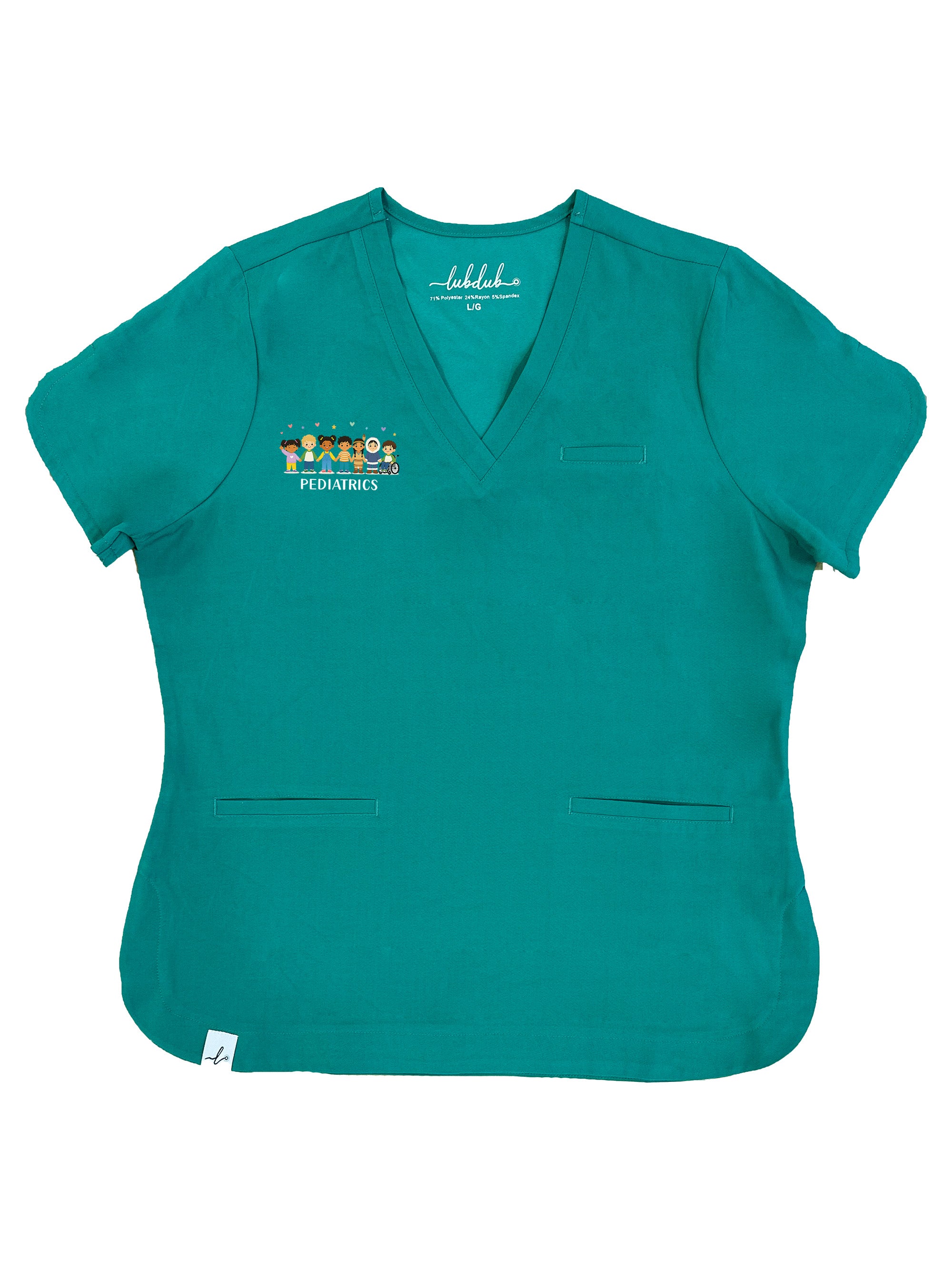 Stanton Hospital Yellowknife - Pediatrics - Rosa Scrub Top