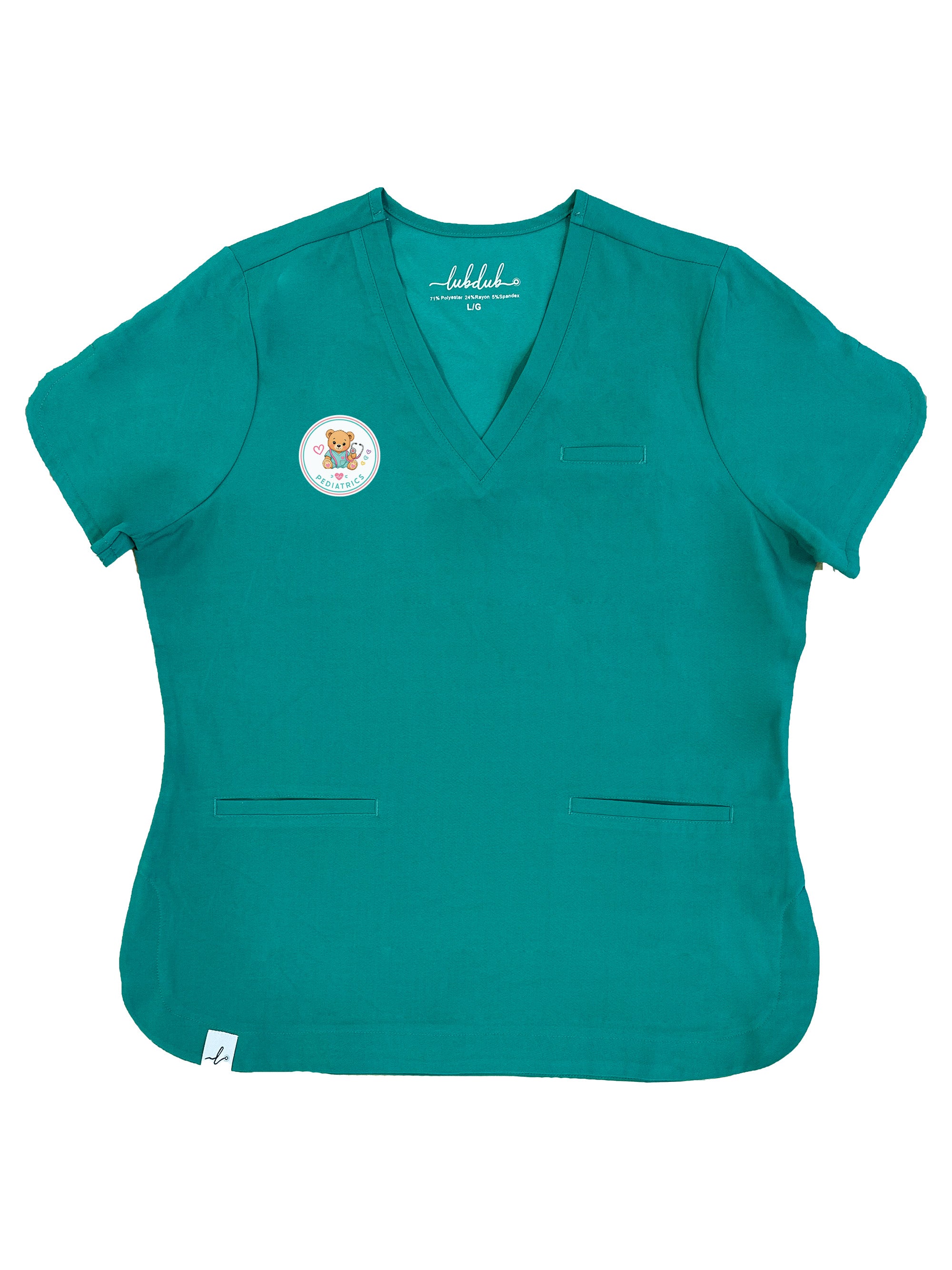 Stanton Hospital Yellowknife - Pediatrics - Rosa Scrub Top