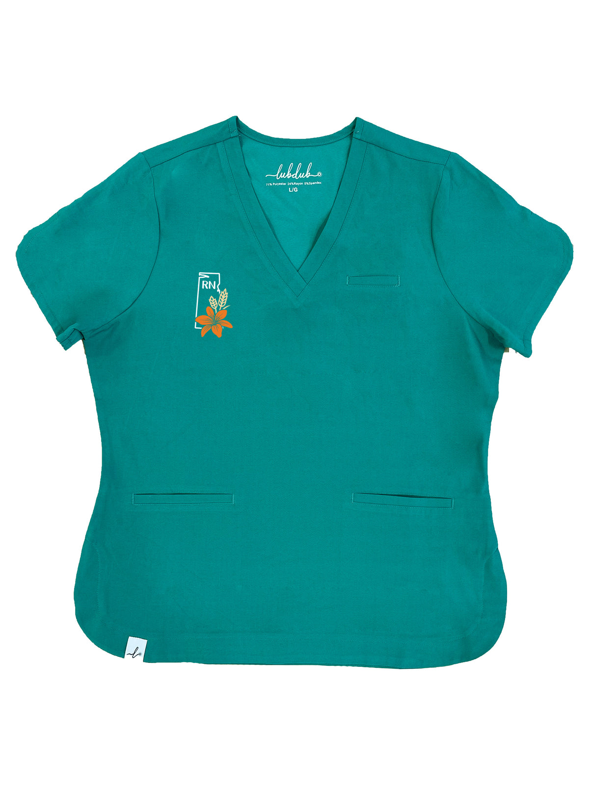 Humboldt Home Care - Rosa Scrub Top