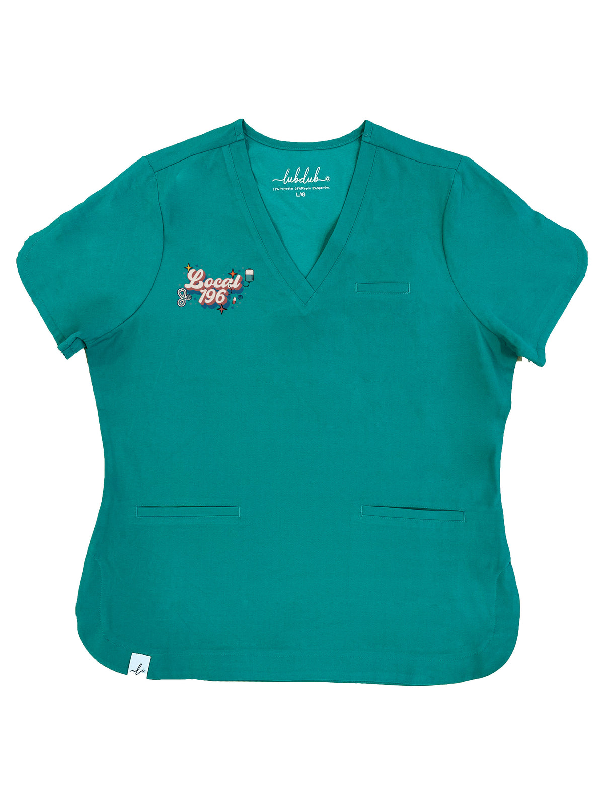 UNA Local 196 - Rosa Scrub Top