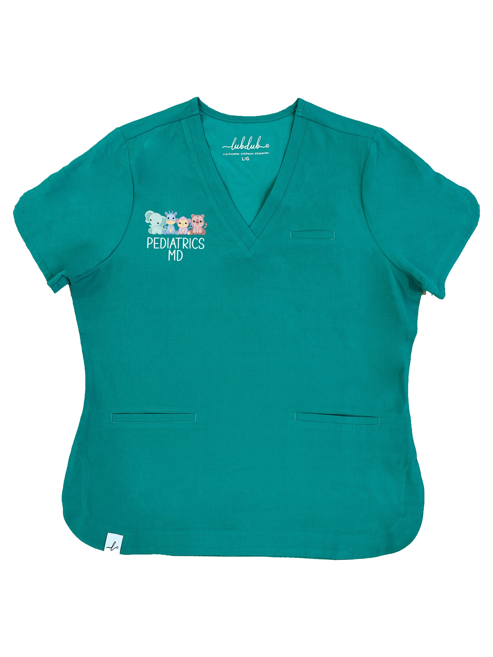 Stollery Children's Hospital Pediatric Residents - Rosa Scrub Top