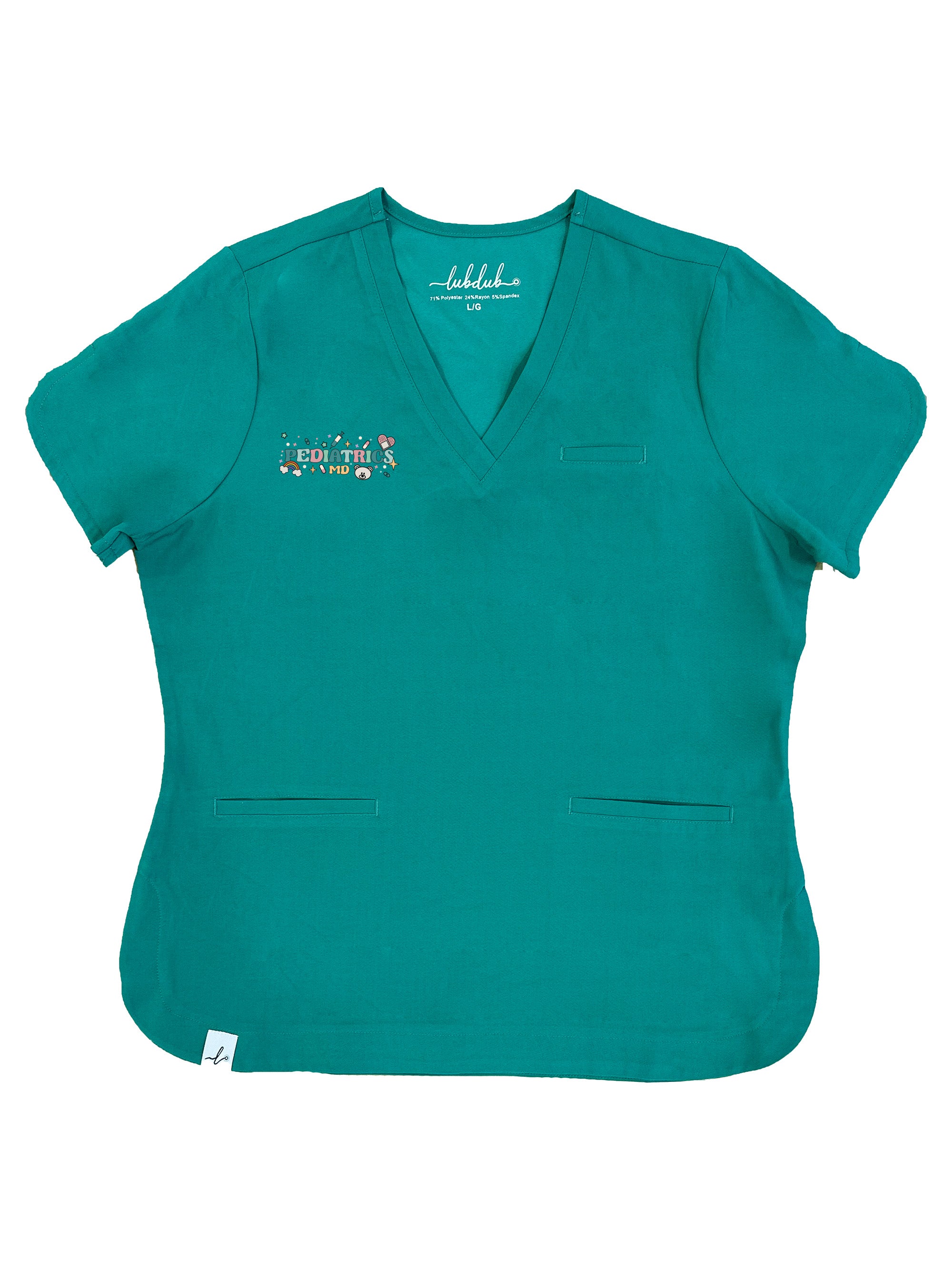 Stollery Children's Hospital Pediatric Residents - Rosa Scrub Top