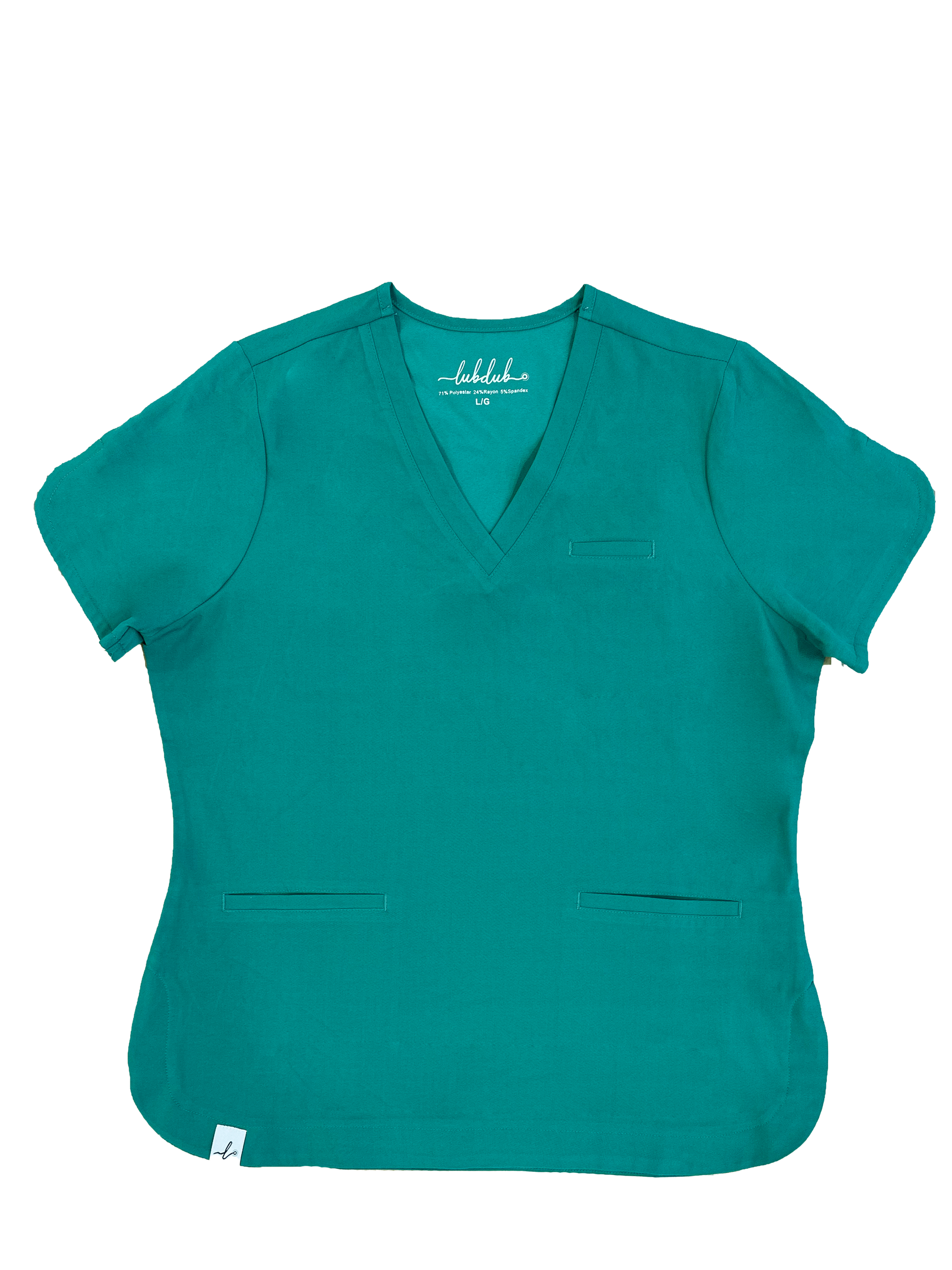 Rosa Scalloped Scrub Top - Lubdub Apparel