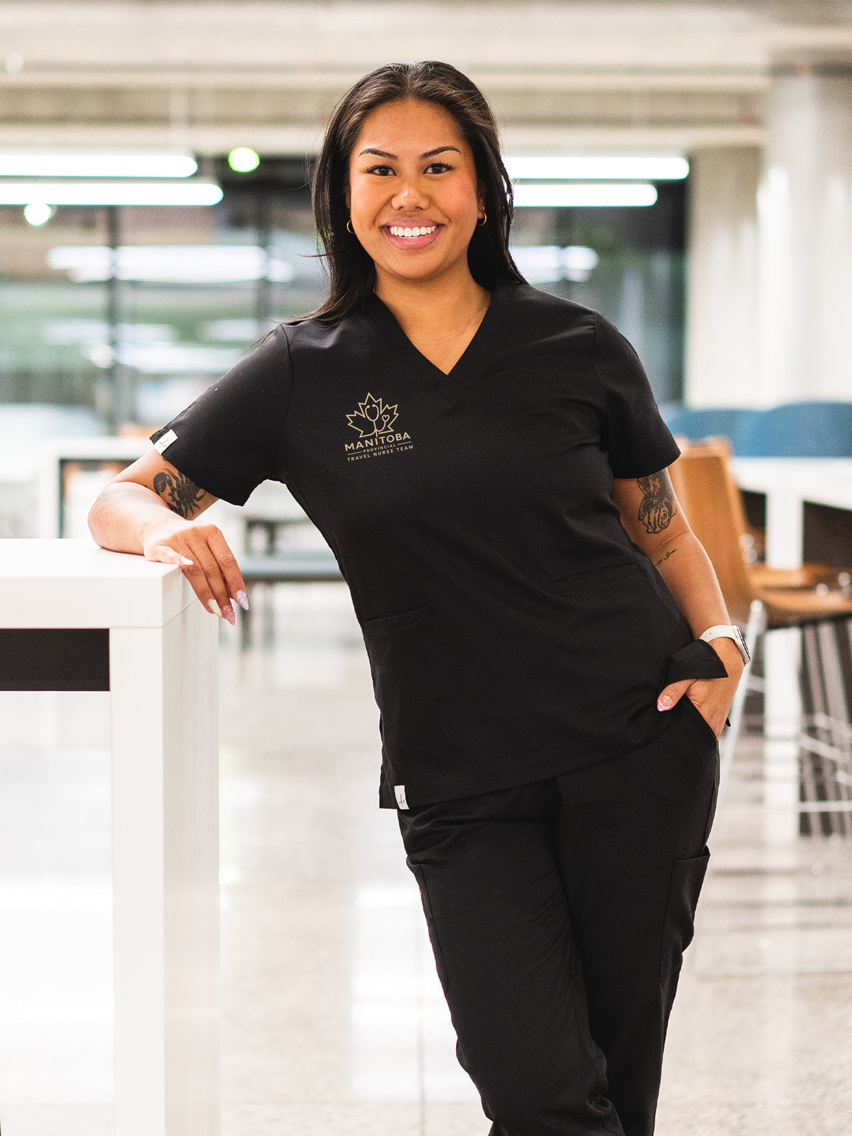Provincial Travel Nurse Team - Codi Scrub Top